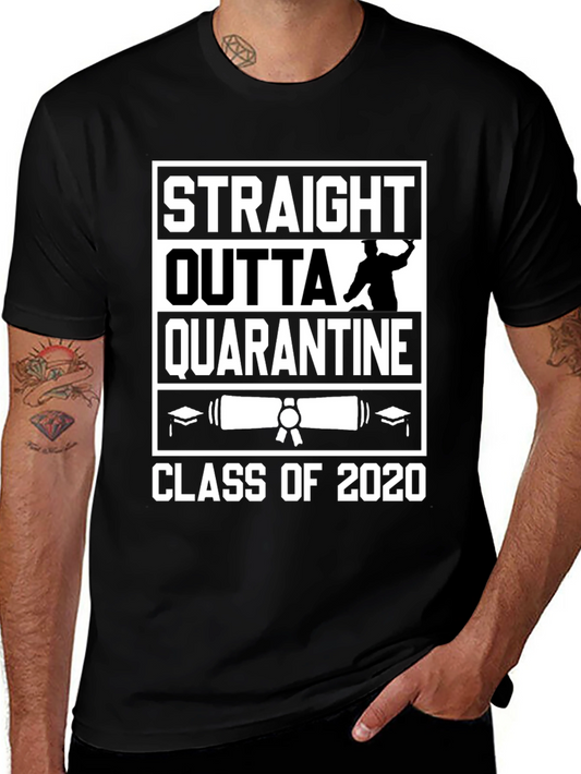 Straight Outta Quarantine Class of 2020 Graduation T-Shirt