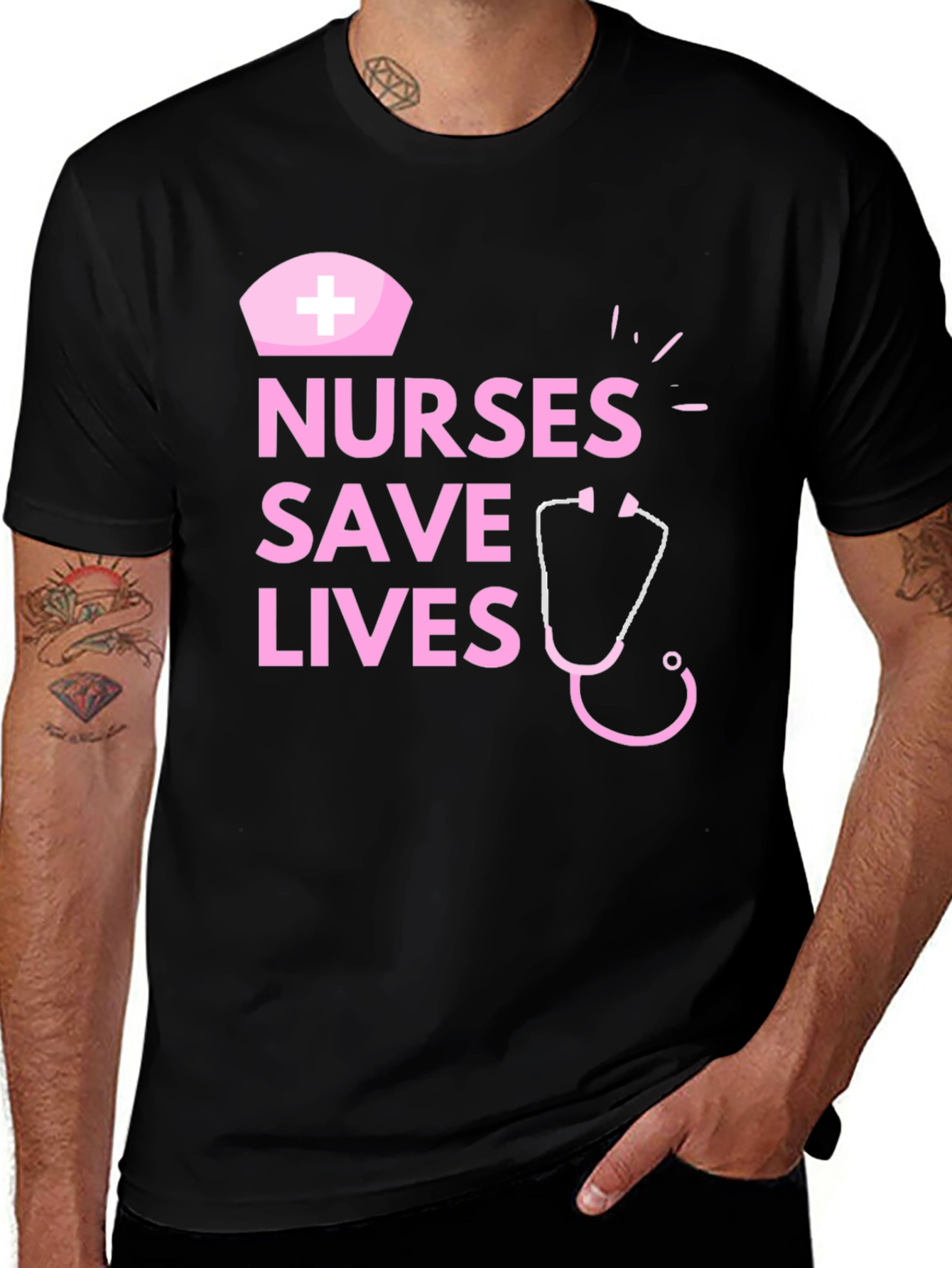 Nurses Save Lives Graphic T-Shirt