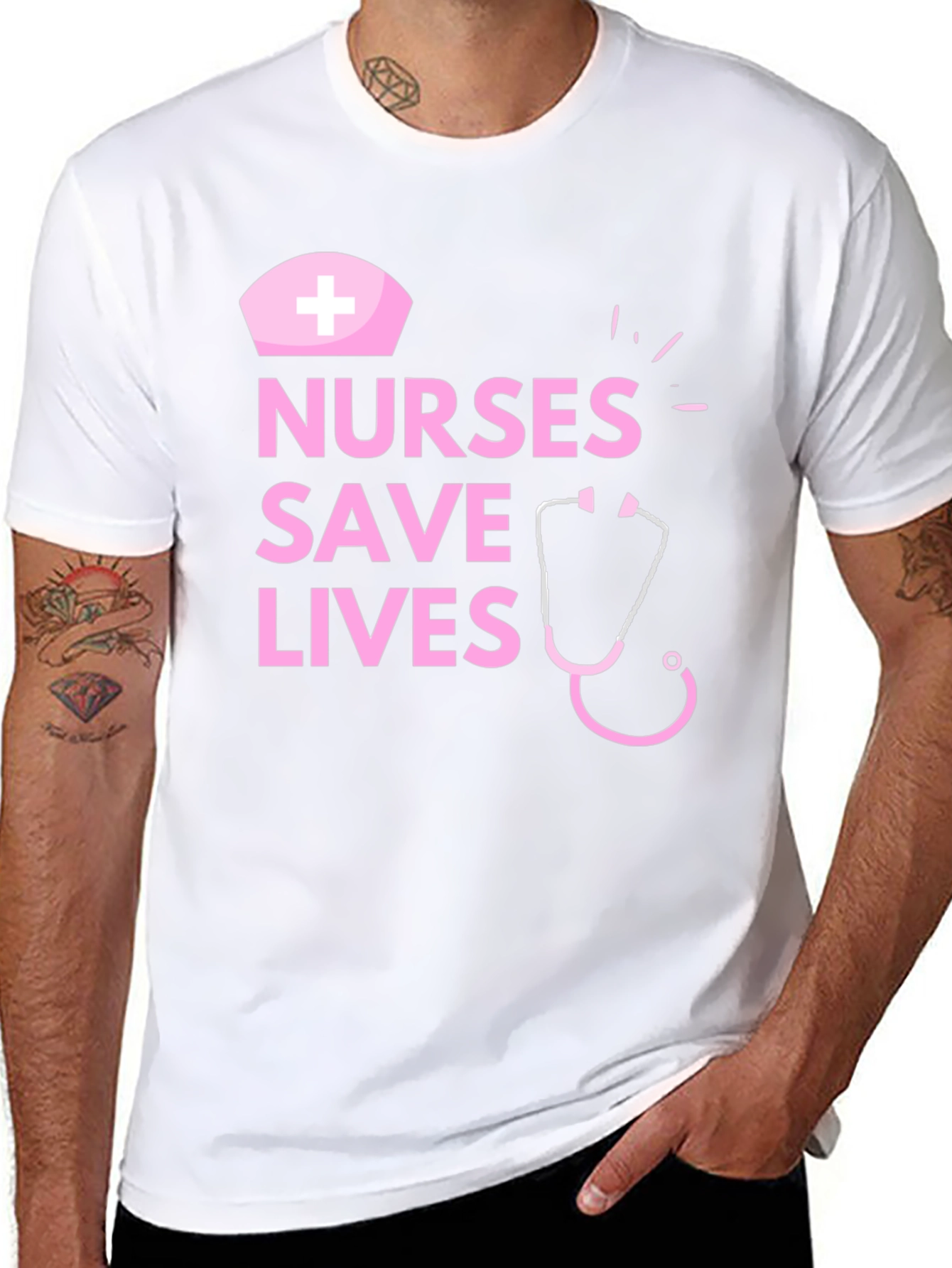 Nurses Save Lives Graphic T-Shirt