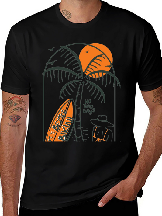 Beach Vibes Graphic Tee - Life is Better in a Bikini T-Shirt