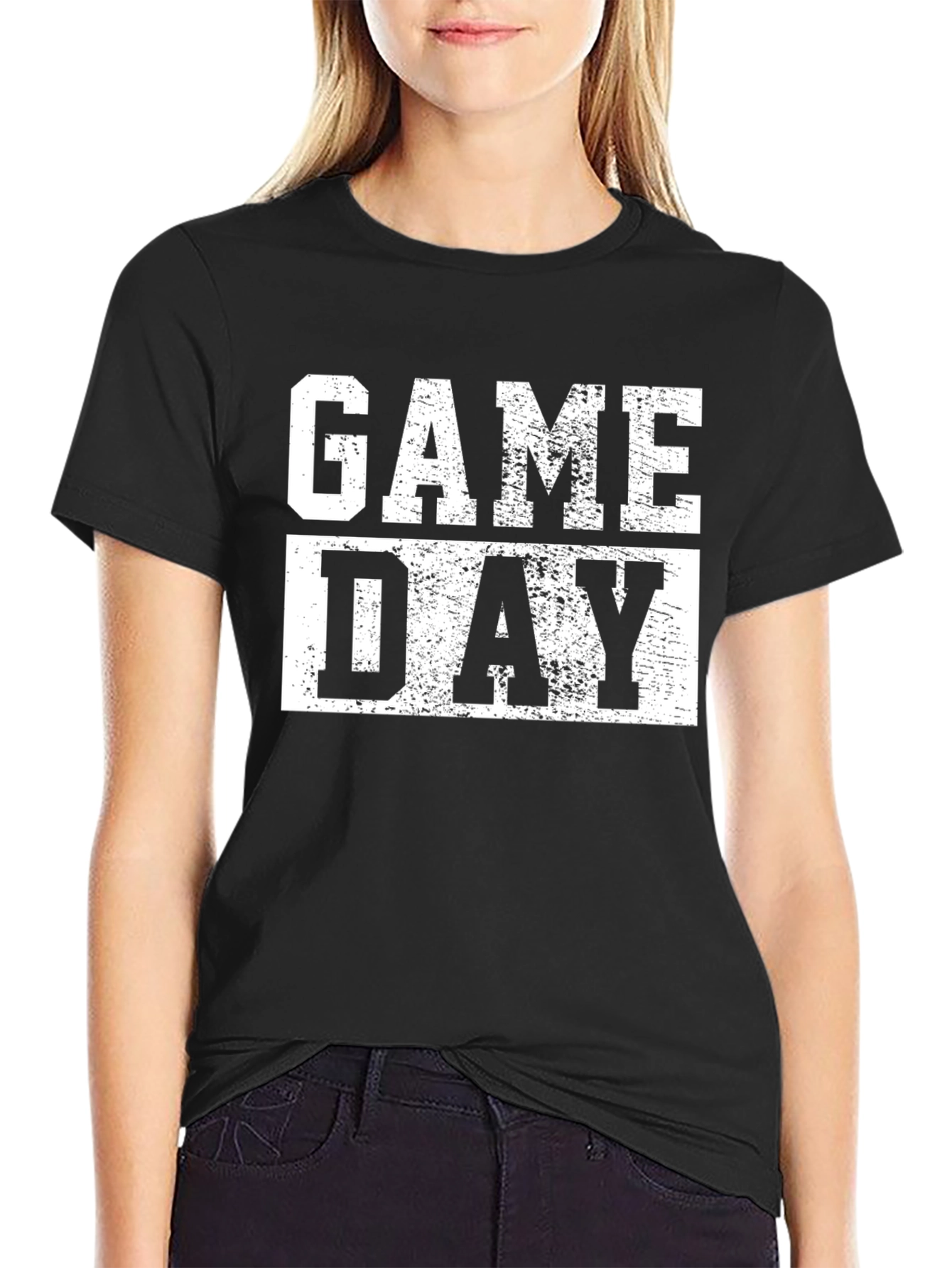 Game Day T-Shirt - Black Cotton Tee