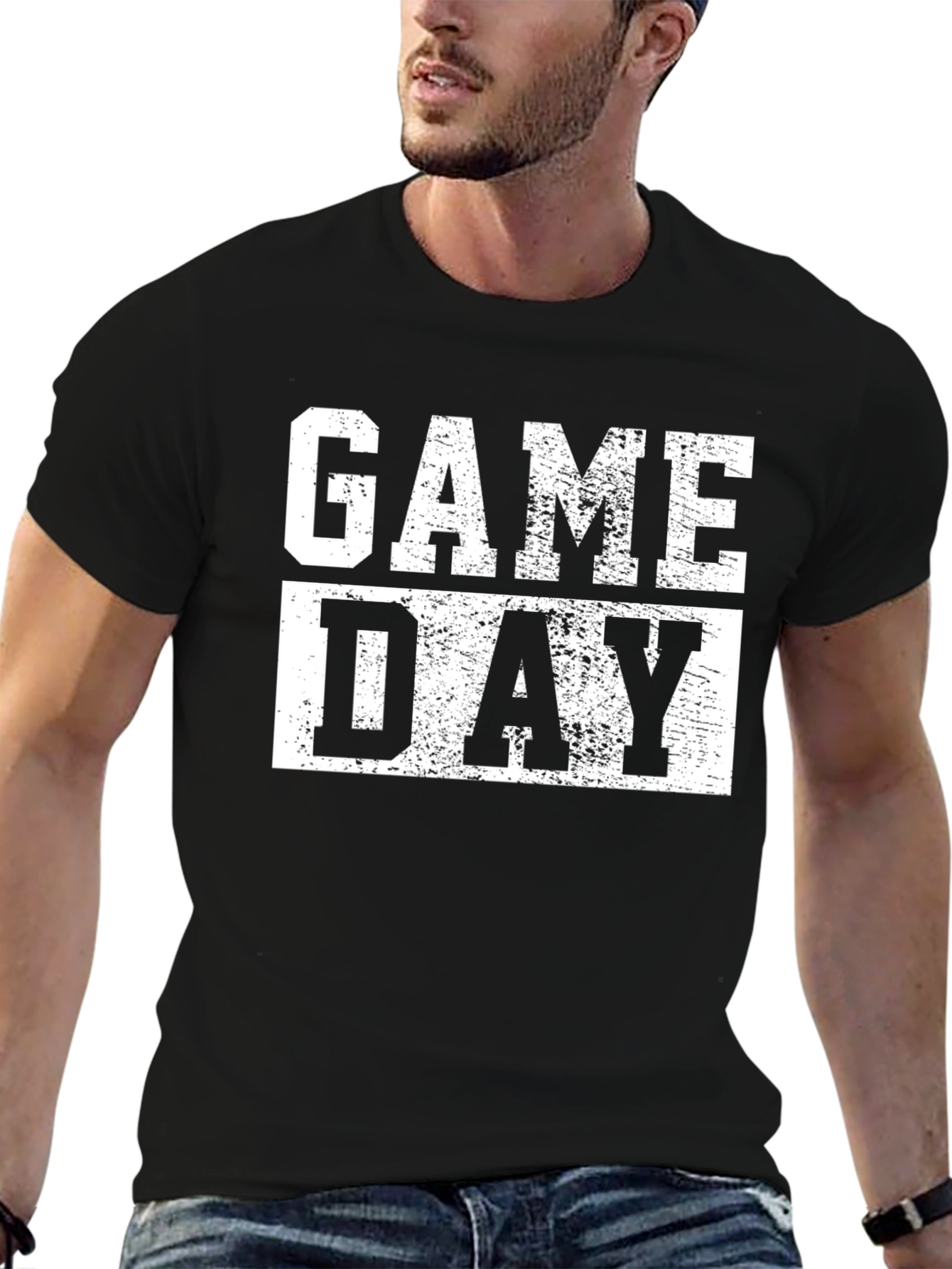 Game Day T-Shirt - Black Cotton Tee