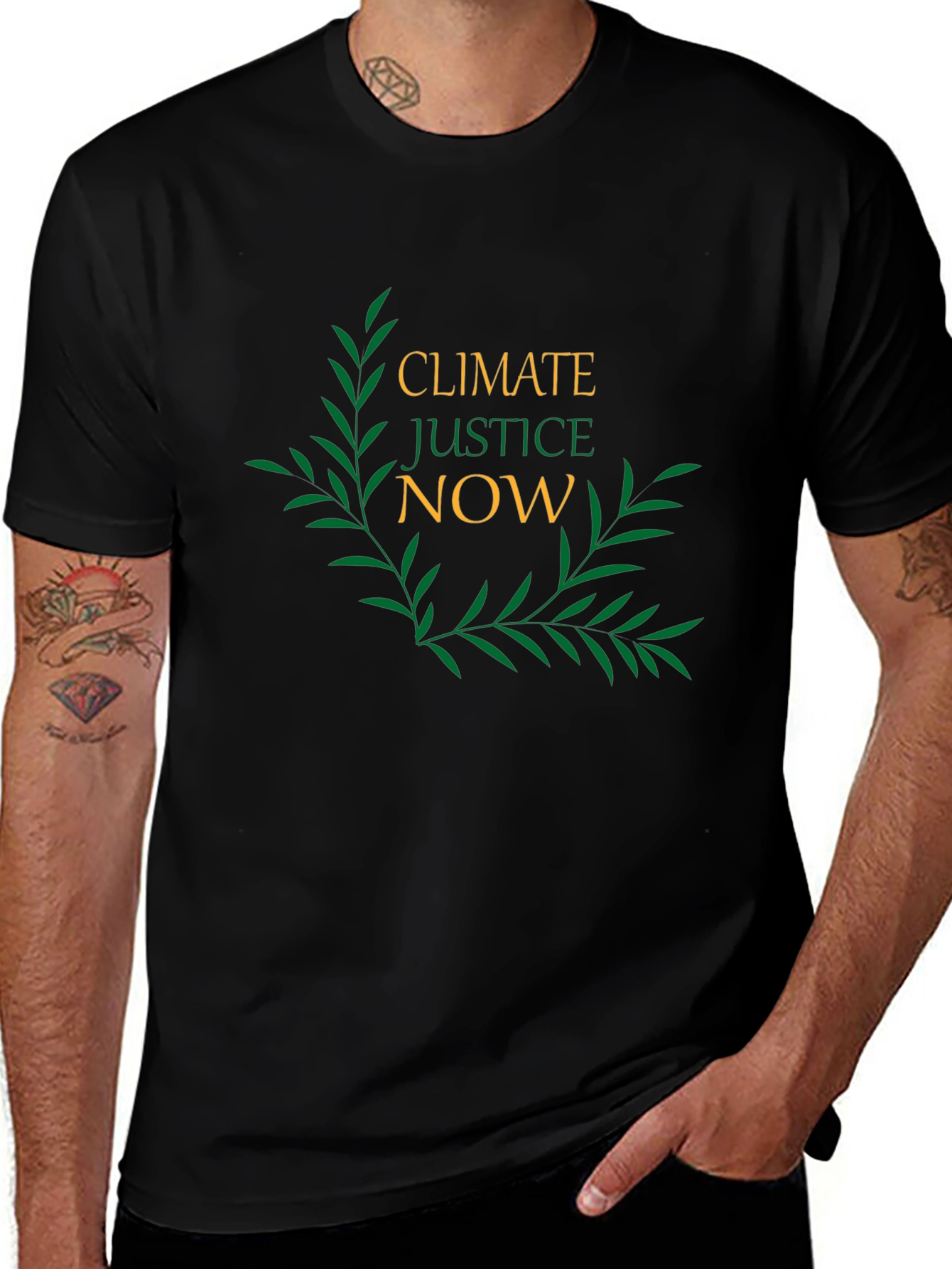 Climate Justice Now Graphic Tee - Eco-Friendly