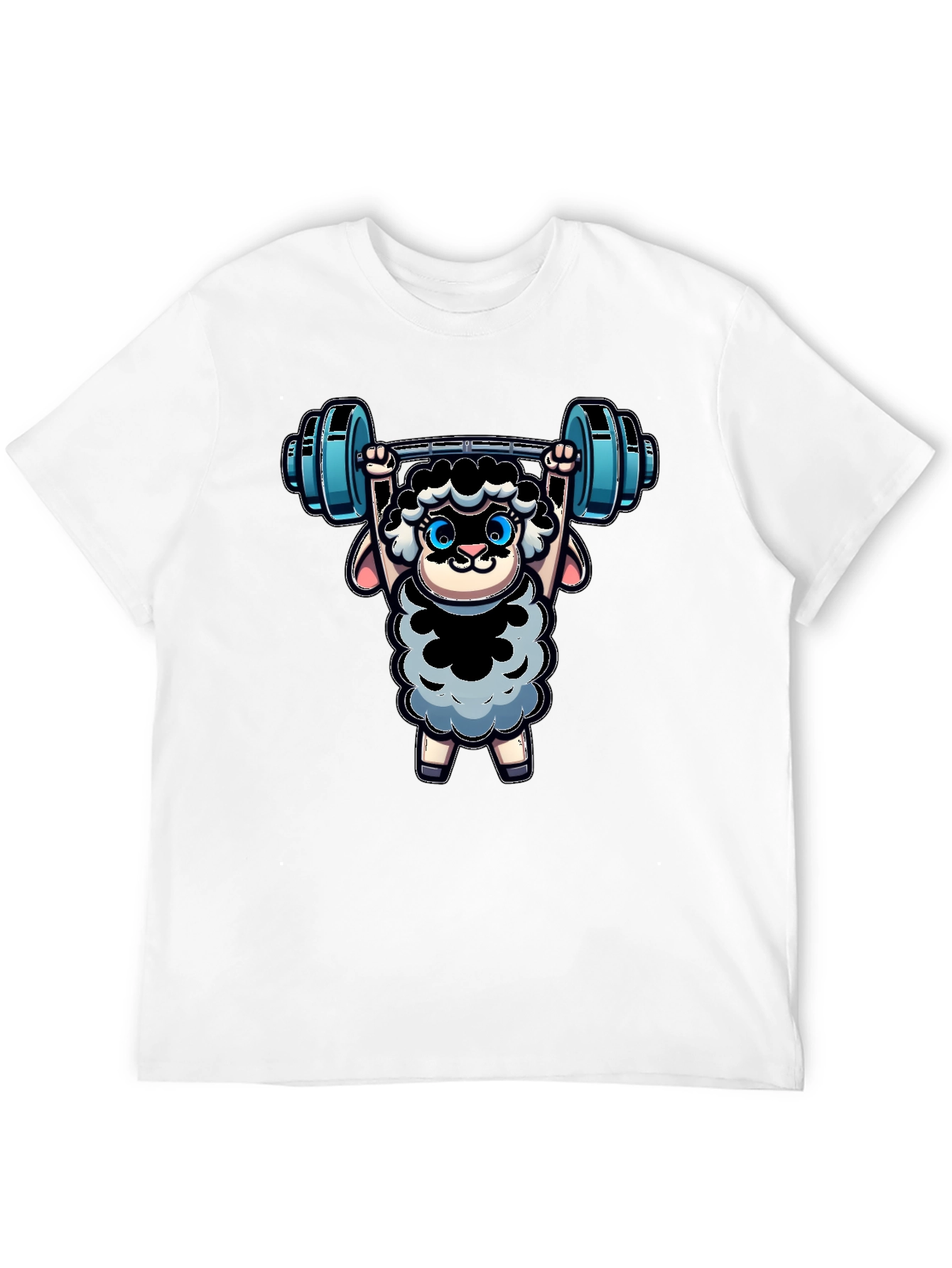 Weightlifting Sheep T-Shirt - Black