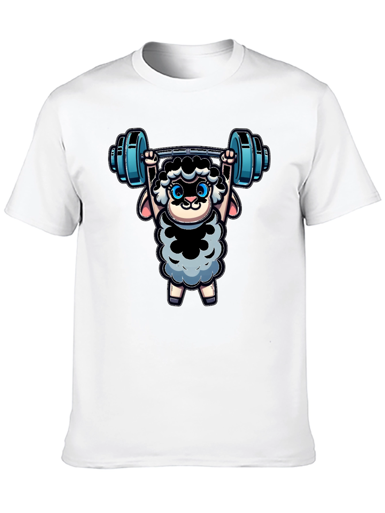 Weightlifting Sheep T-Shirt - Black