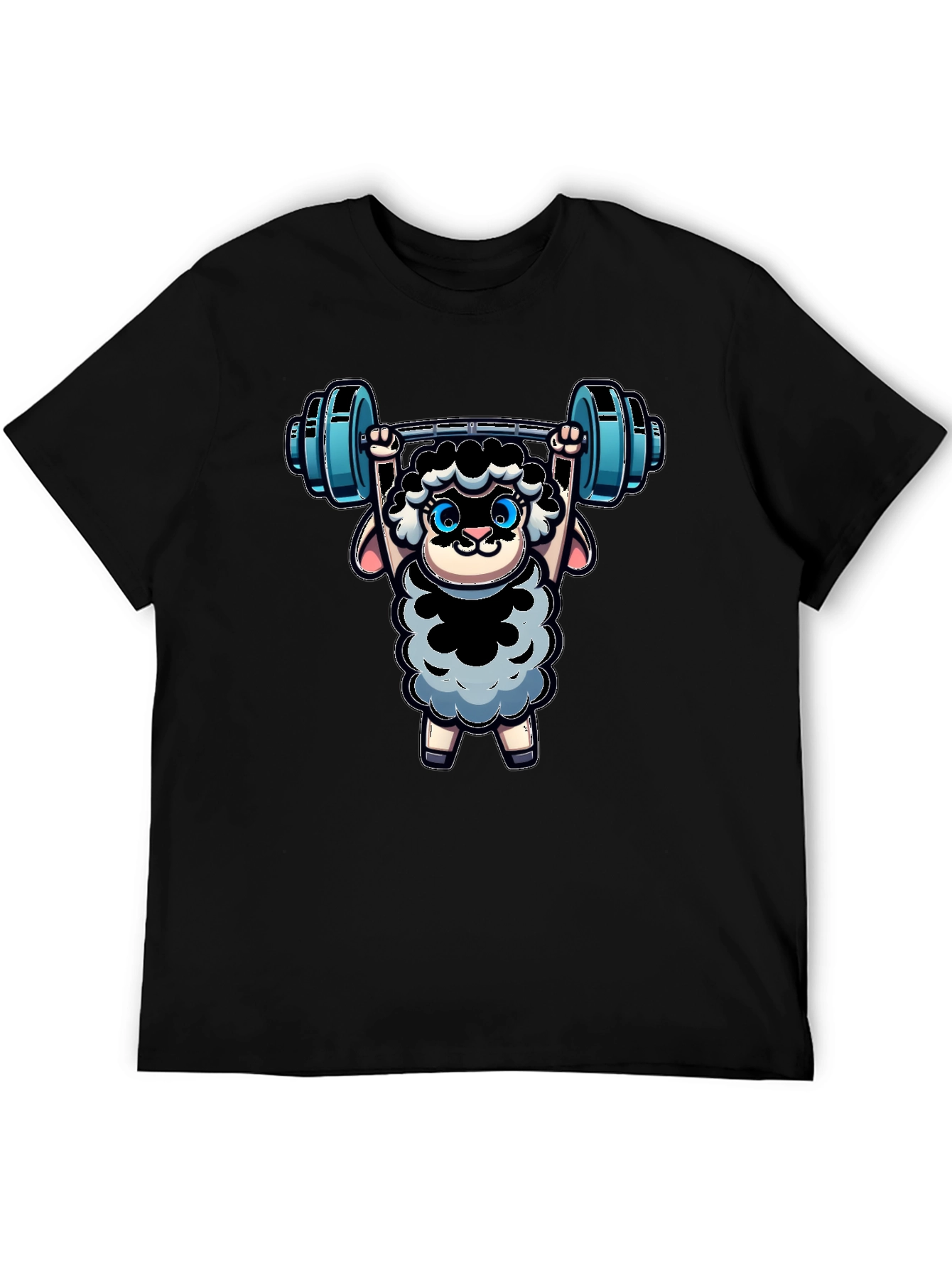 Weightlifting Sheep T-Shirt - Black