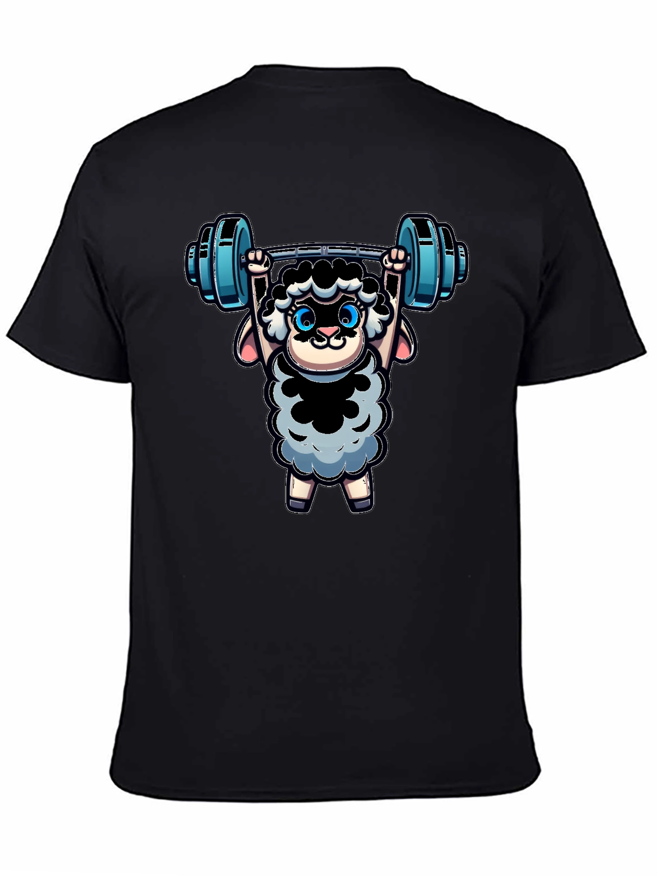 Weightlifting Sheep T-Shirt - Black