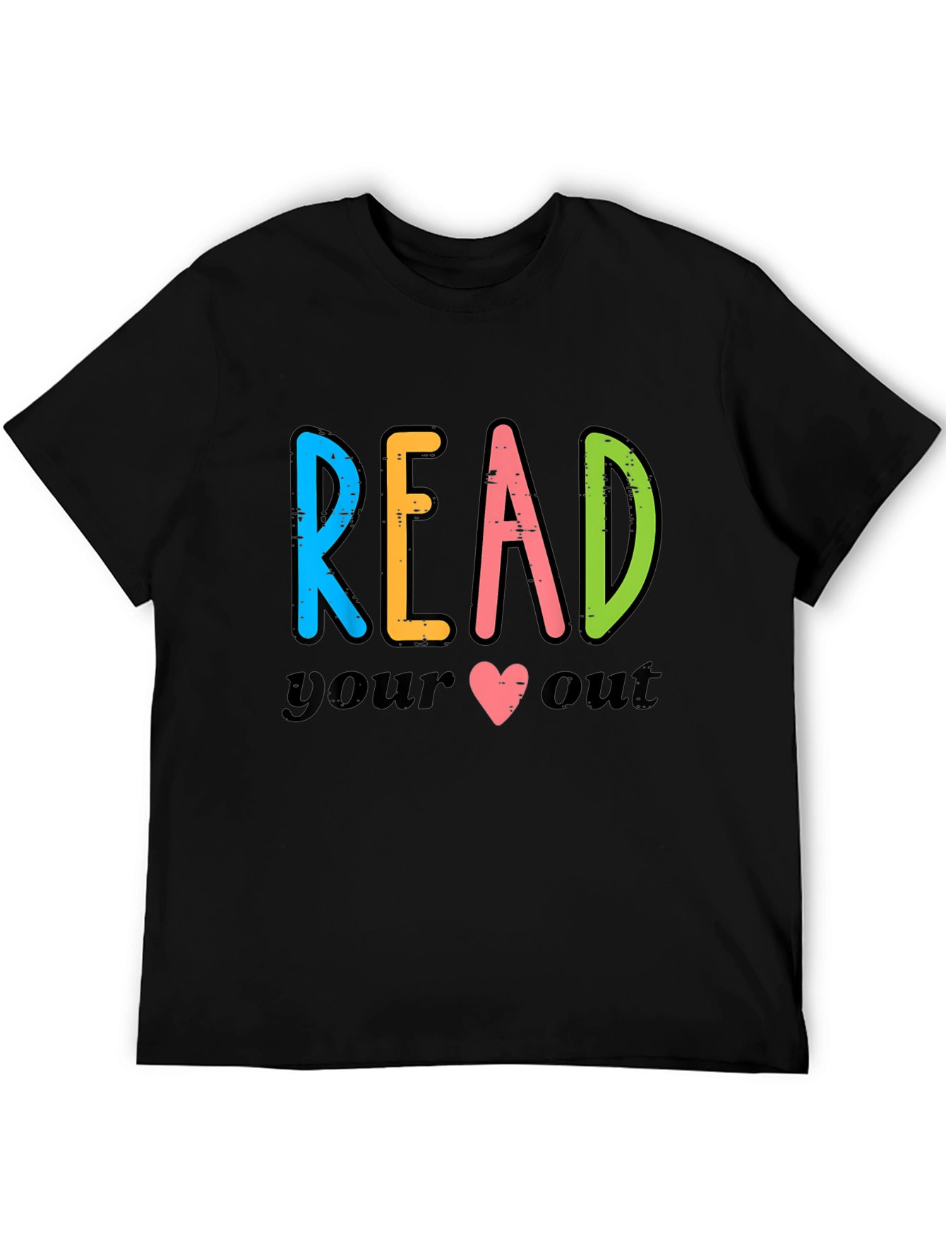 Read Your Heart Out Black Graphic Tee