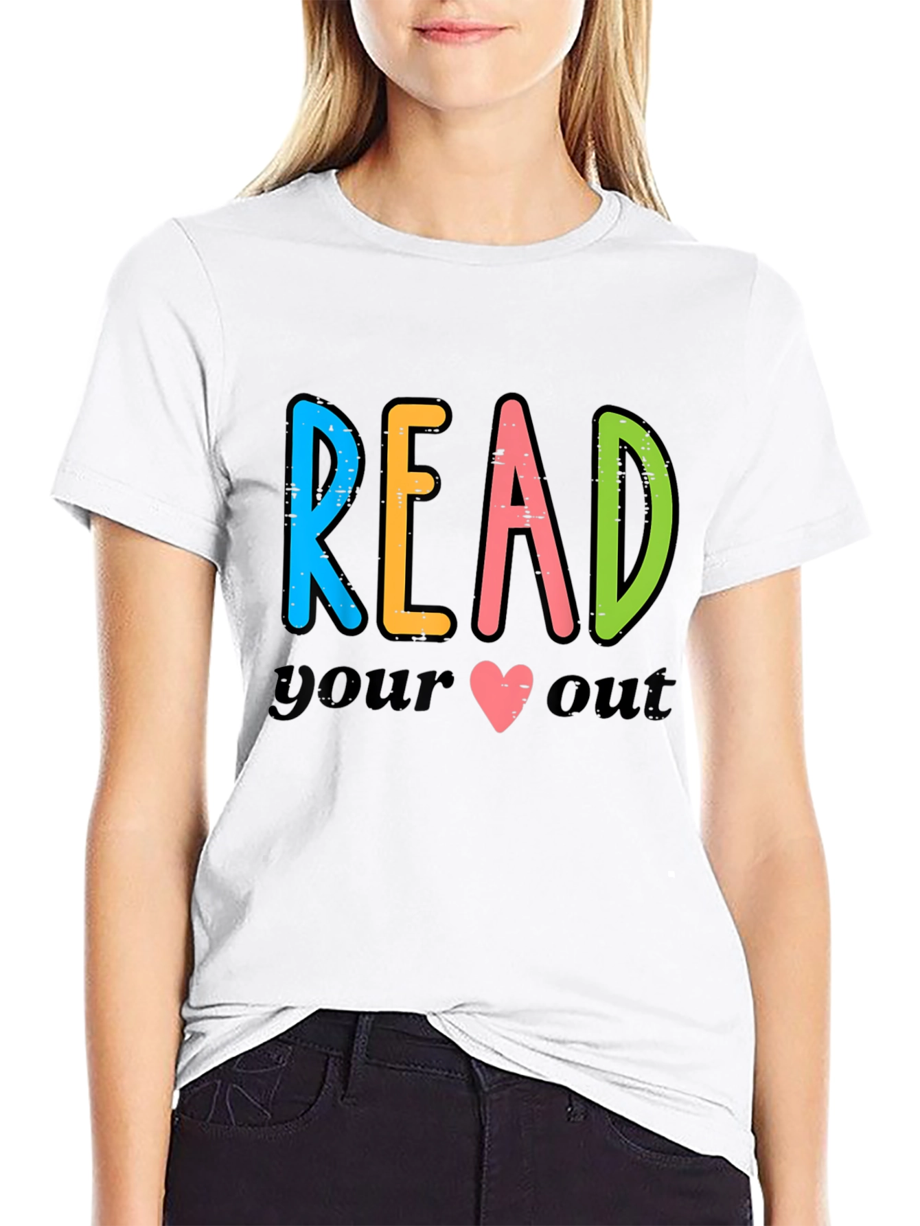 Read Your Heart Out Black Graphic Tee