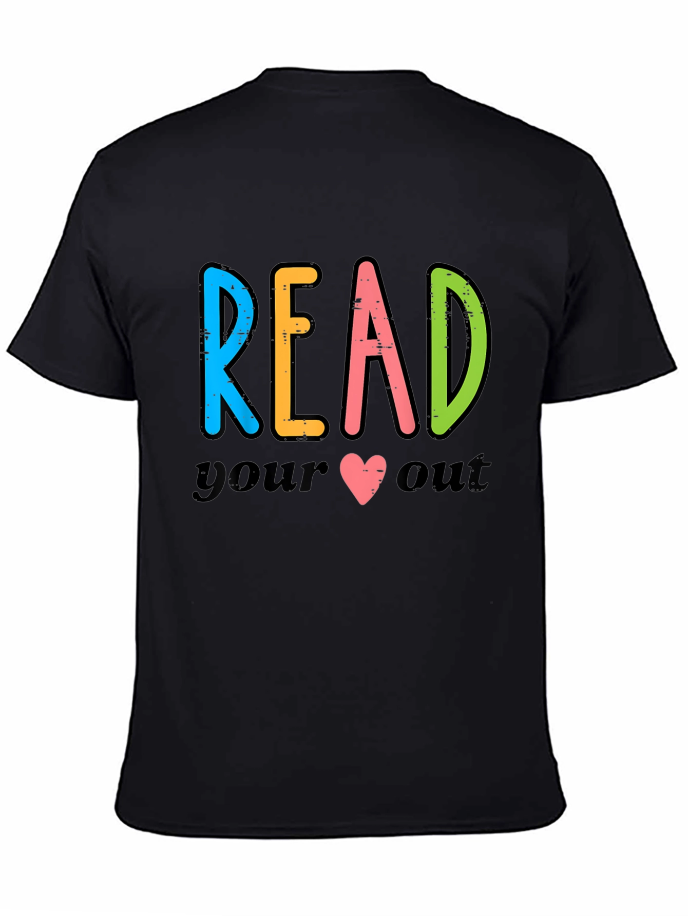 Read Your Heart Out Black Graphic Tee