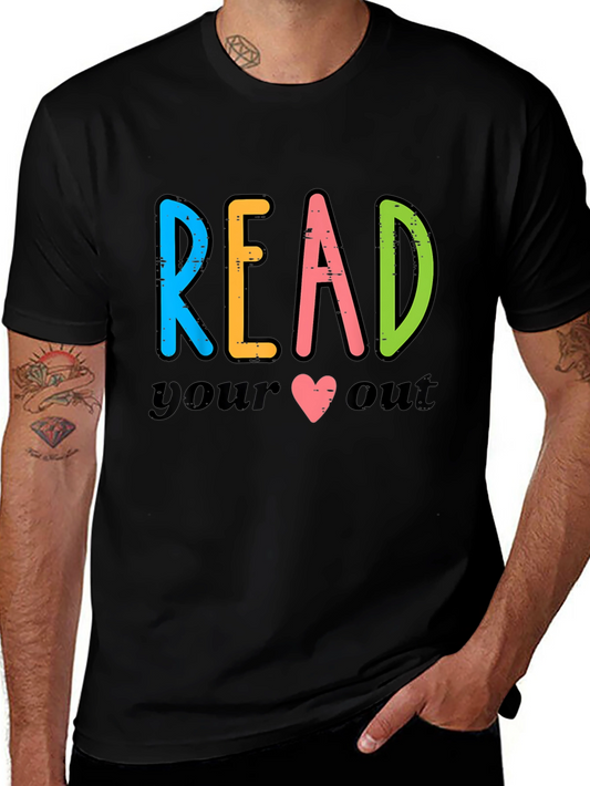 Read Your Heart Out Black Graphic Tee
