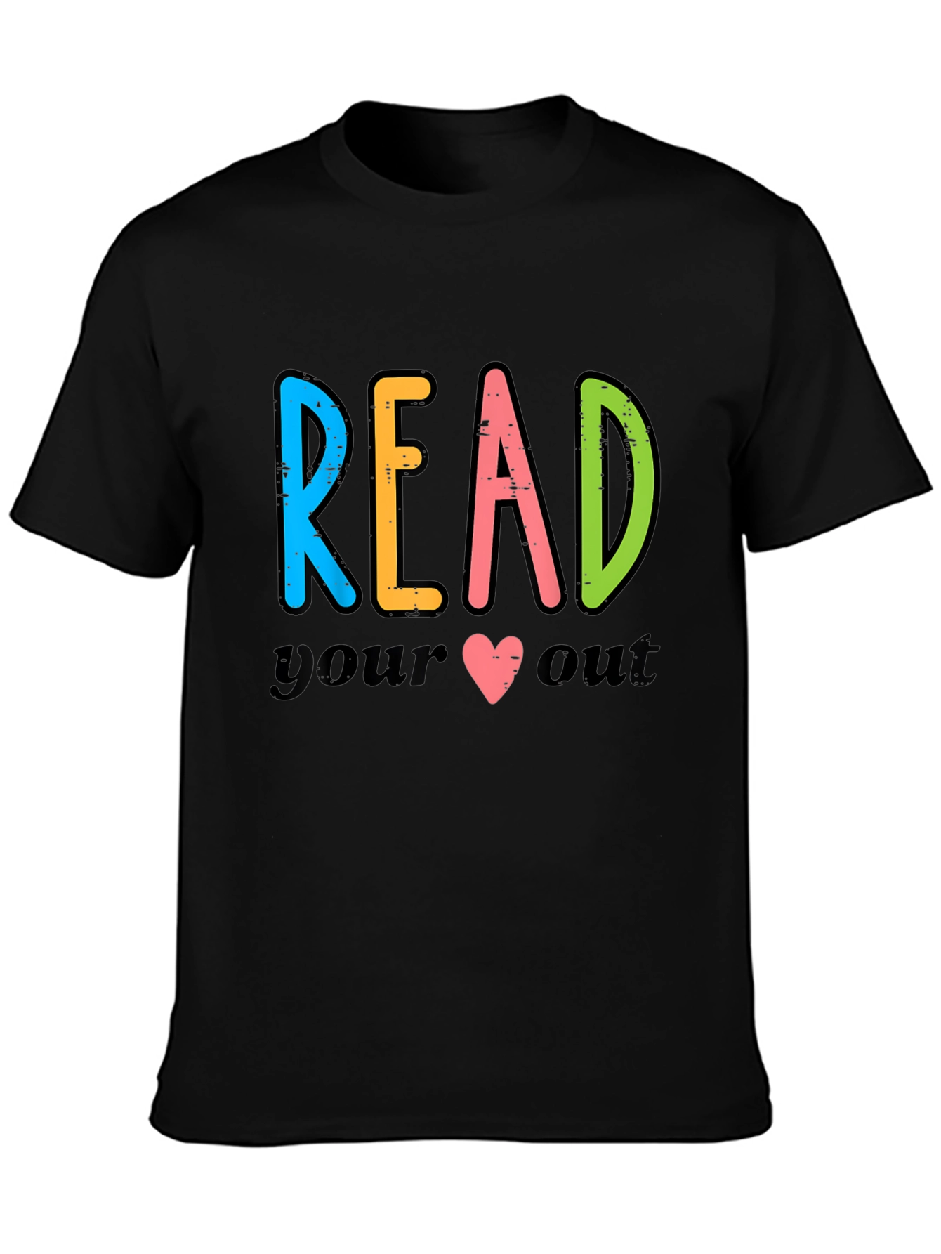 Read Your Heart Out Black Graphic Tee