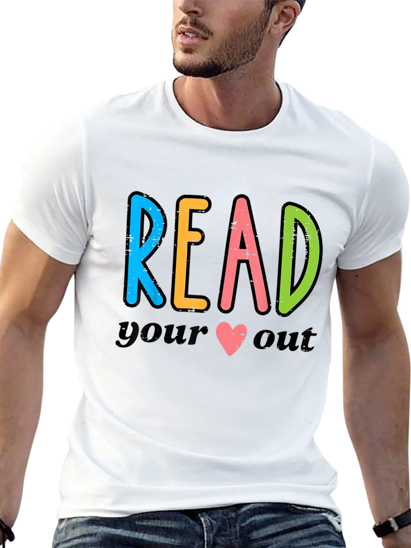 Read Your Heart Out Black Graphic Tee
