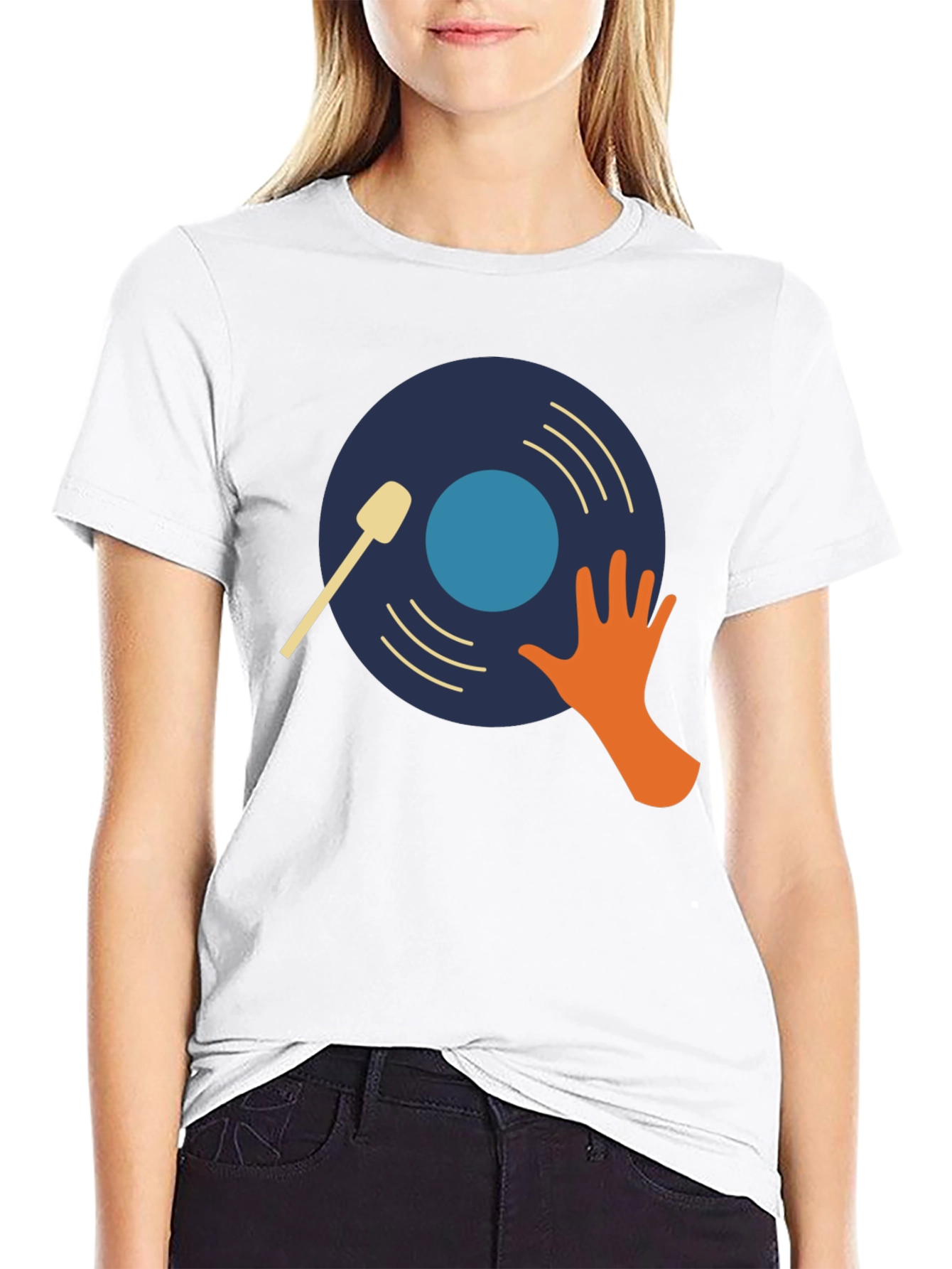 DJ Vinyl Record Graphic T-Shirt
