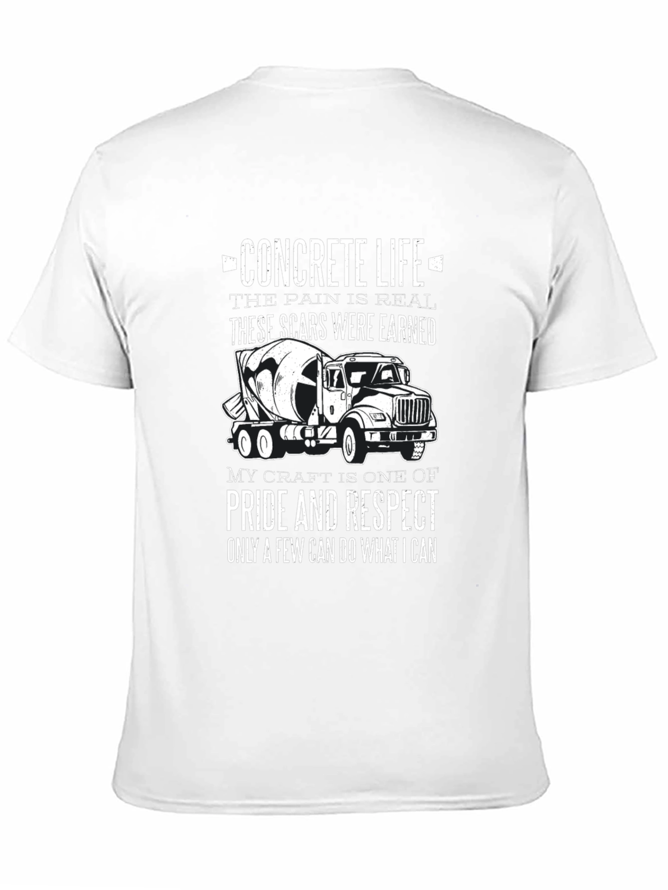 Concrete Life T-Shirt: Pain is Real Scars Earned
