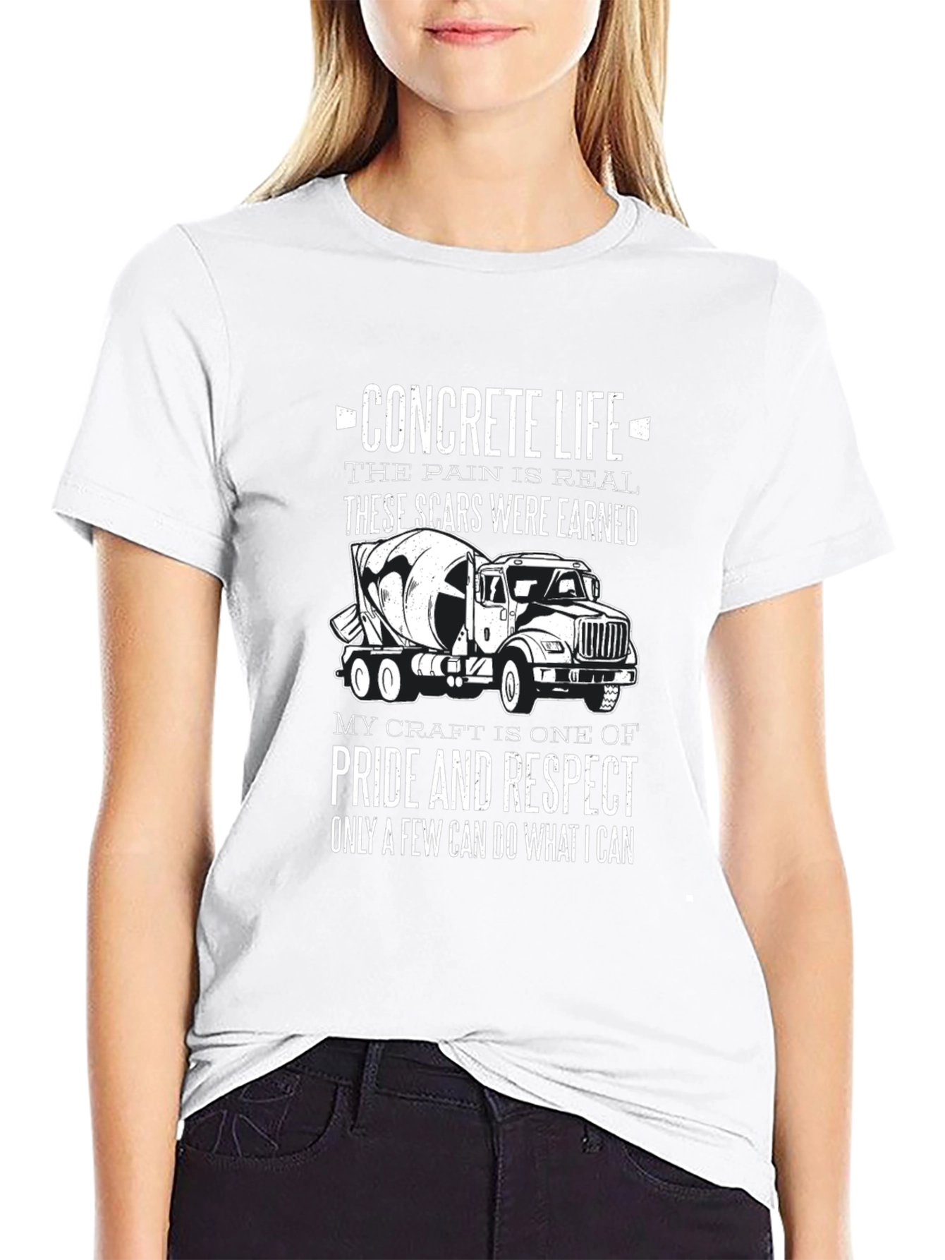 Concrete Life T-Shirt: Pain is Real Scars Earned