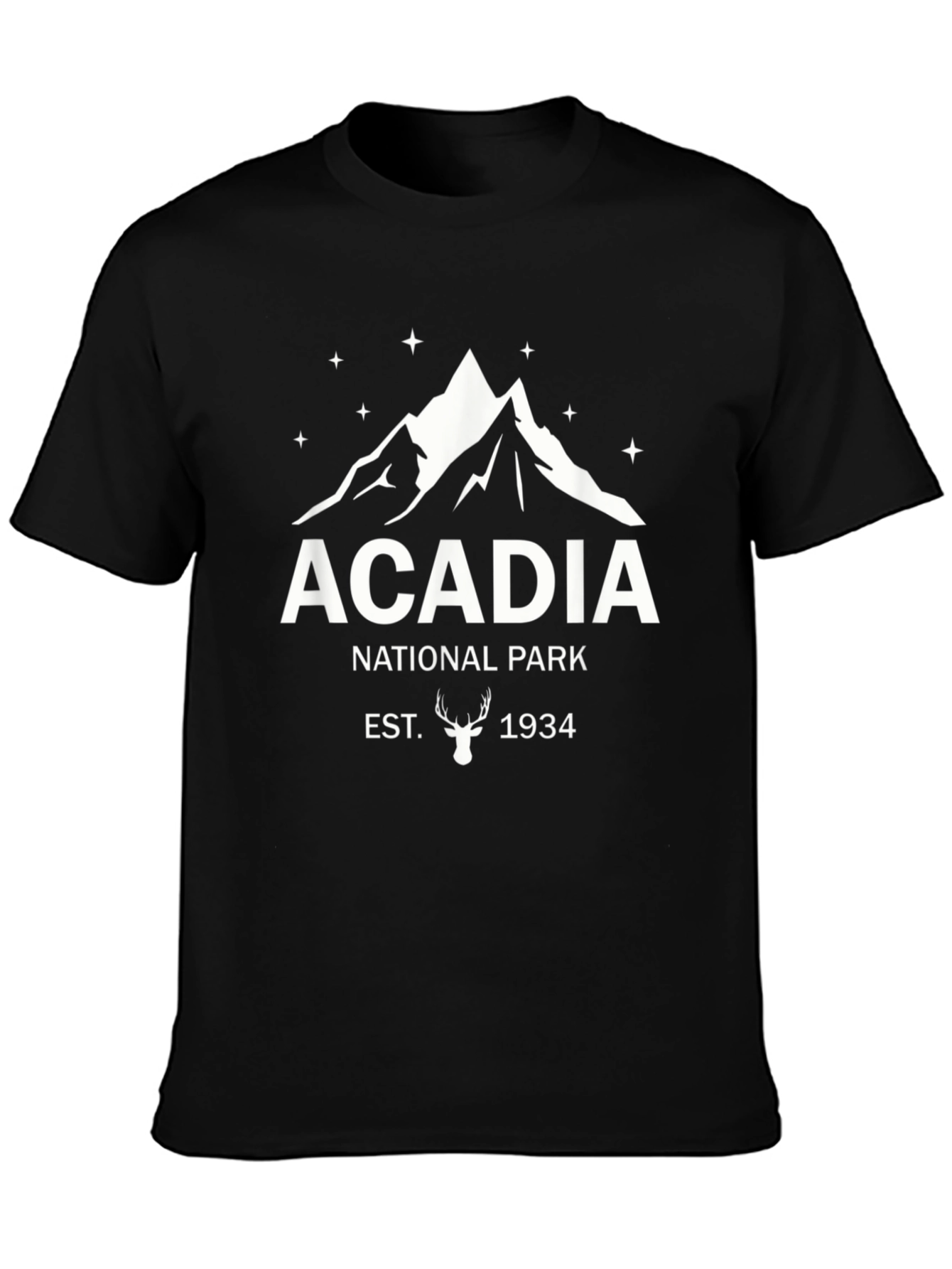 Acadia National Park Black T-Shirt