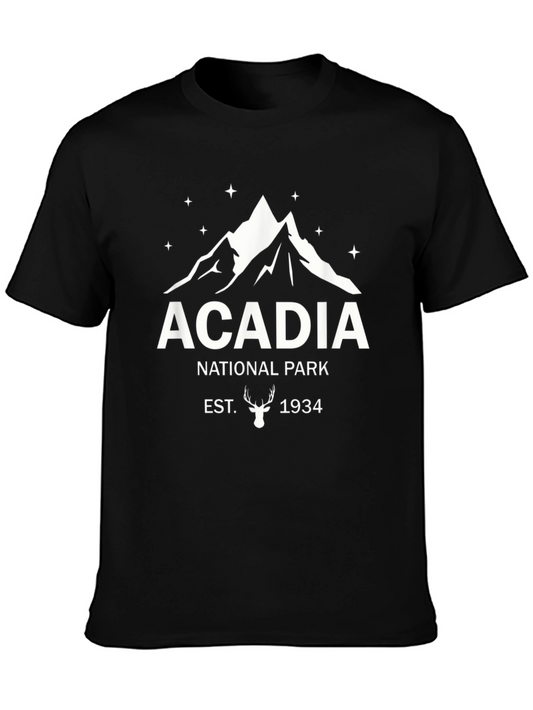 Acadia National Park Black T-Shirt