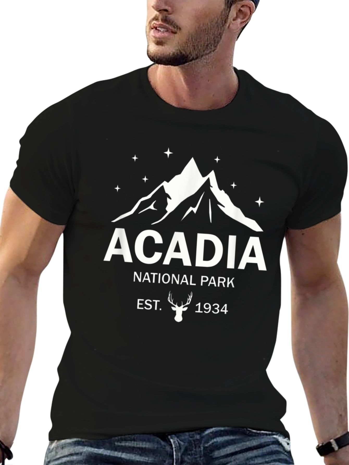 Acadia National Park Black T-Shirt