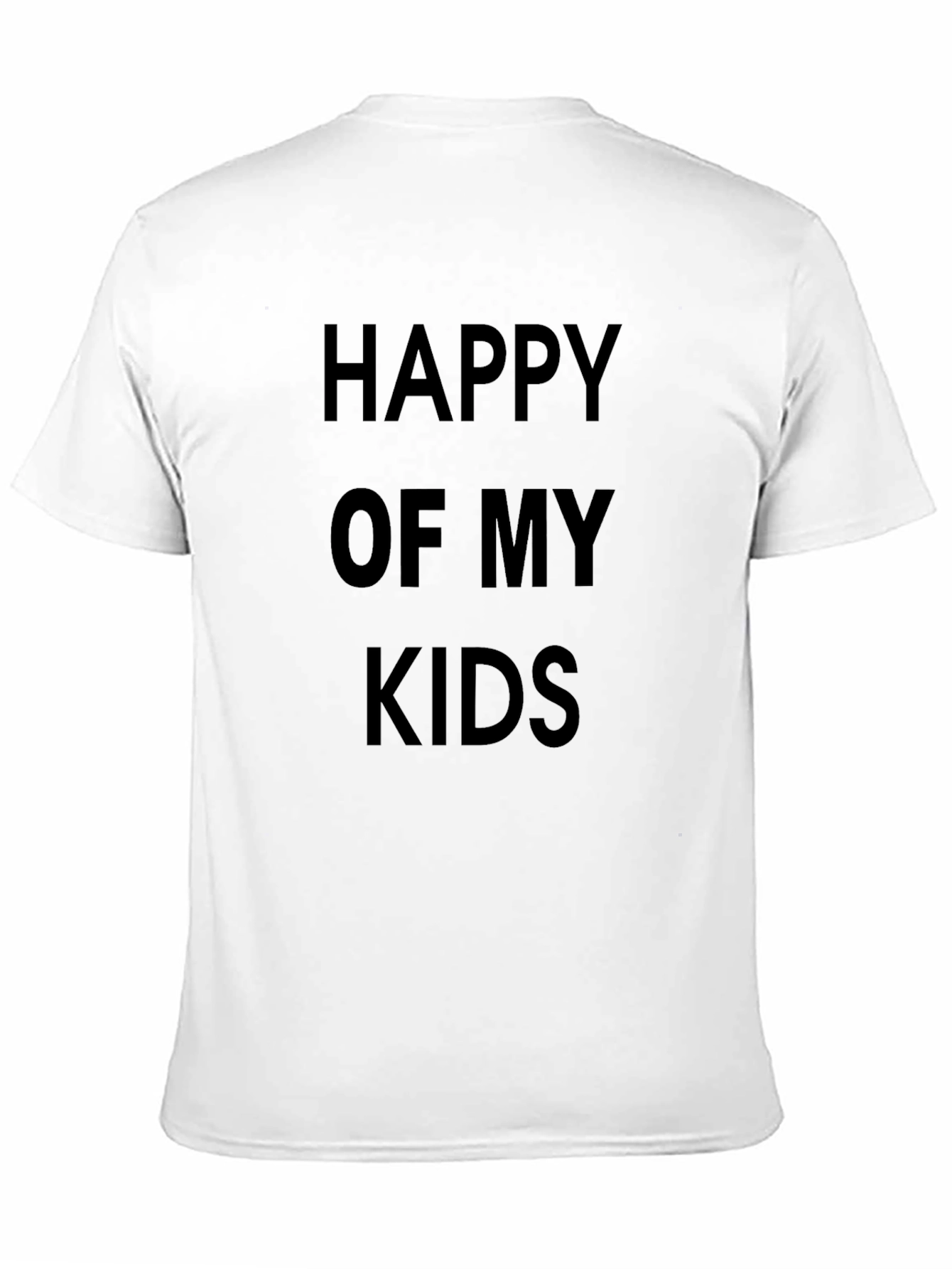 Happy Of My Kids T-Shirt Black Cotton Blend