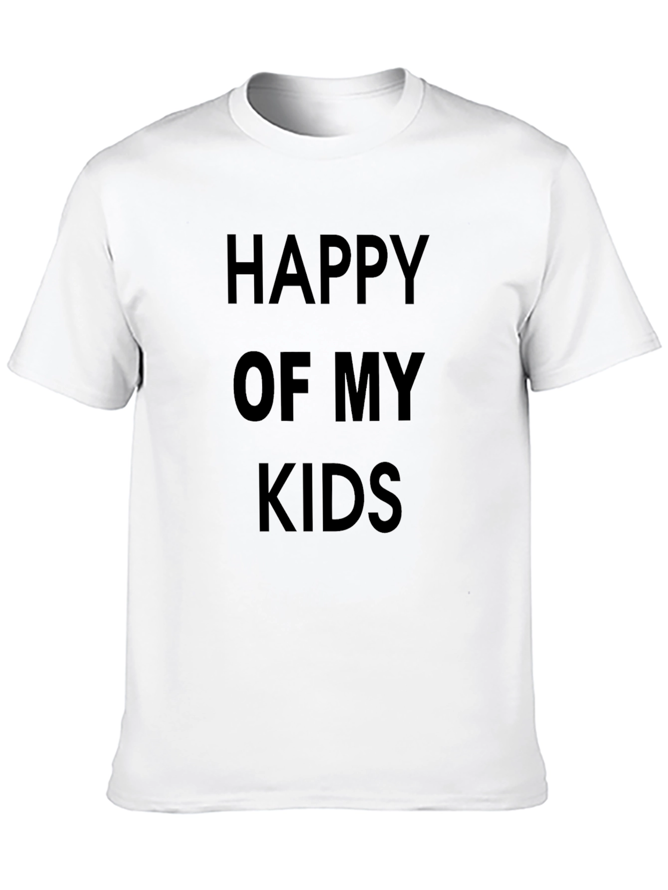 Happy Of My Kids T-Shirt Black Cotton Blend