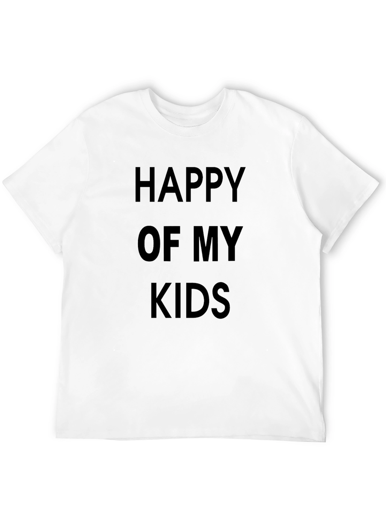 Happy Of My Kids T-Shirt Black Cotton Blend