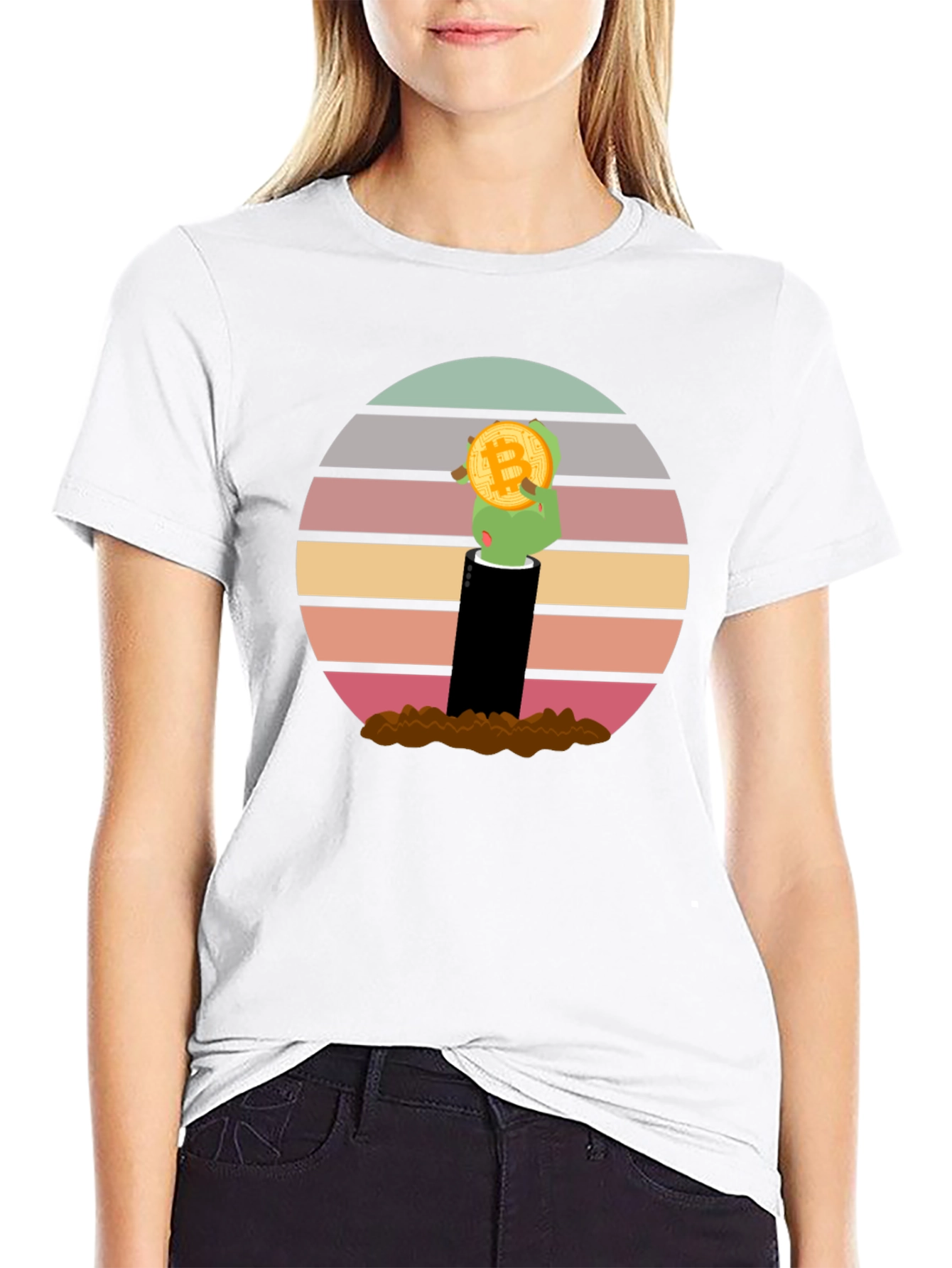 Bitcoin Zombie Hand T-Shirt