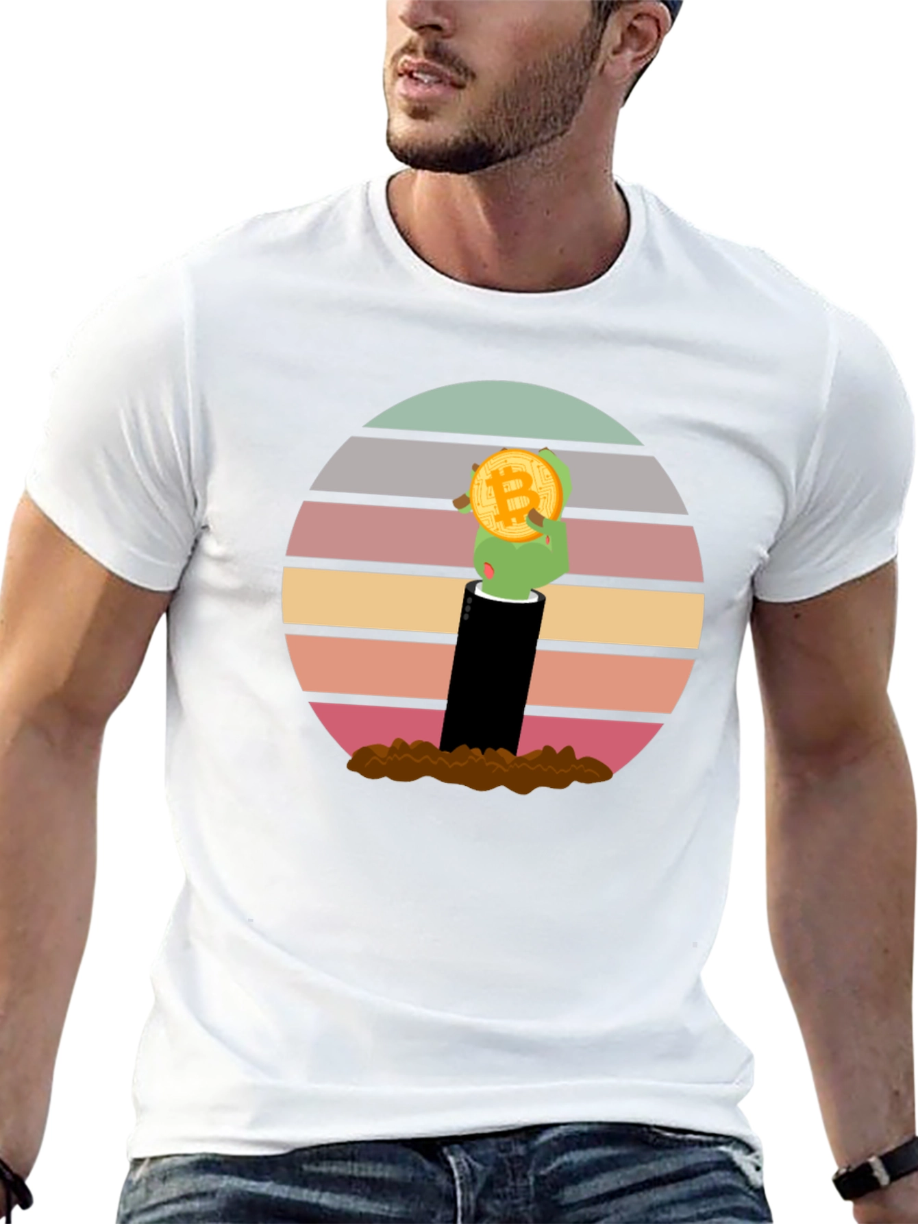 Bitcoin Zombie Hand T-Shirt