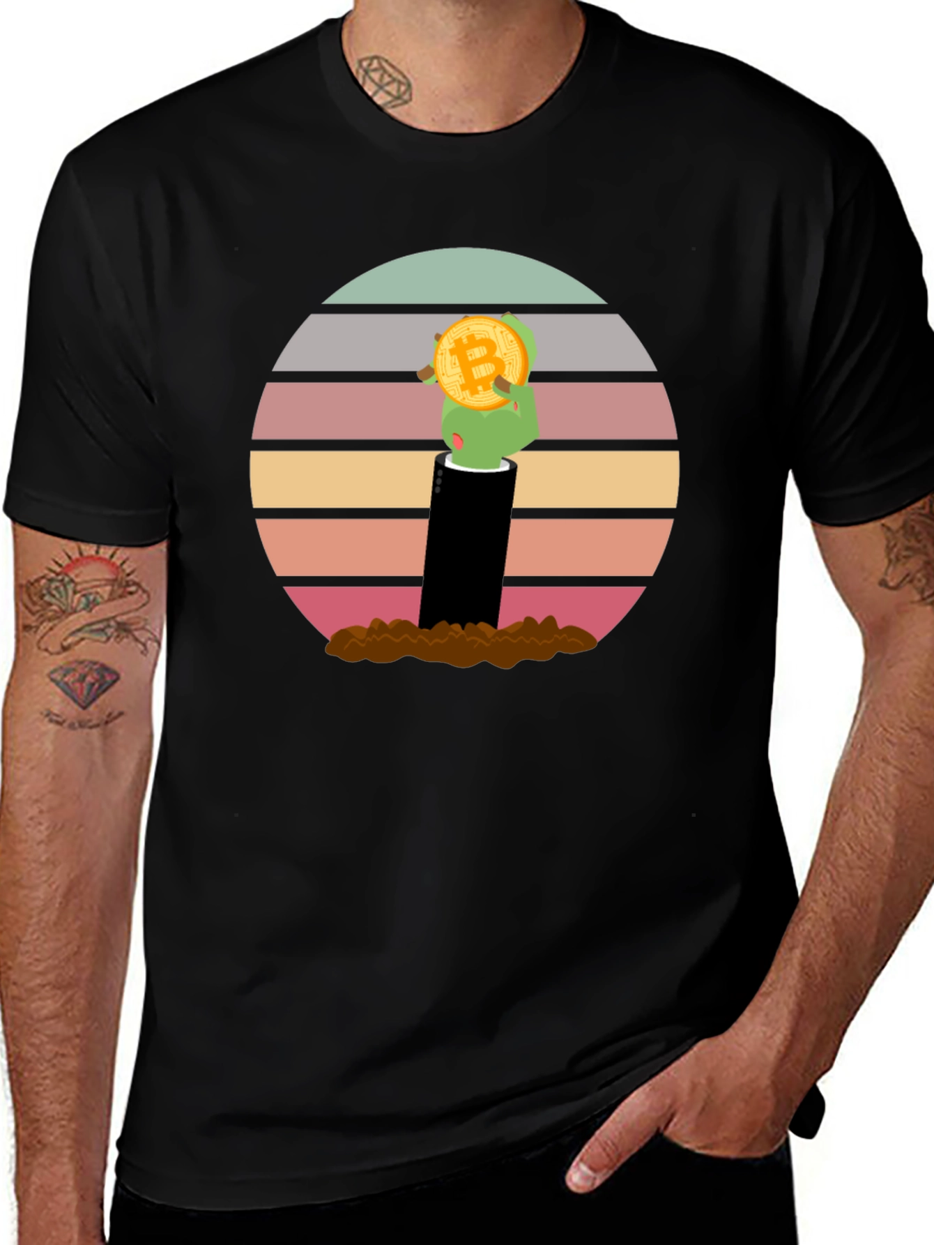 Bitcoin Zombie Hand T-Shirt