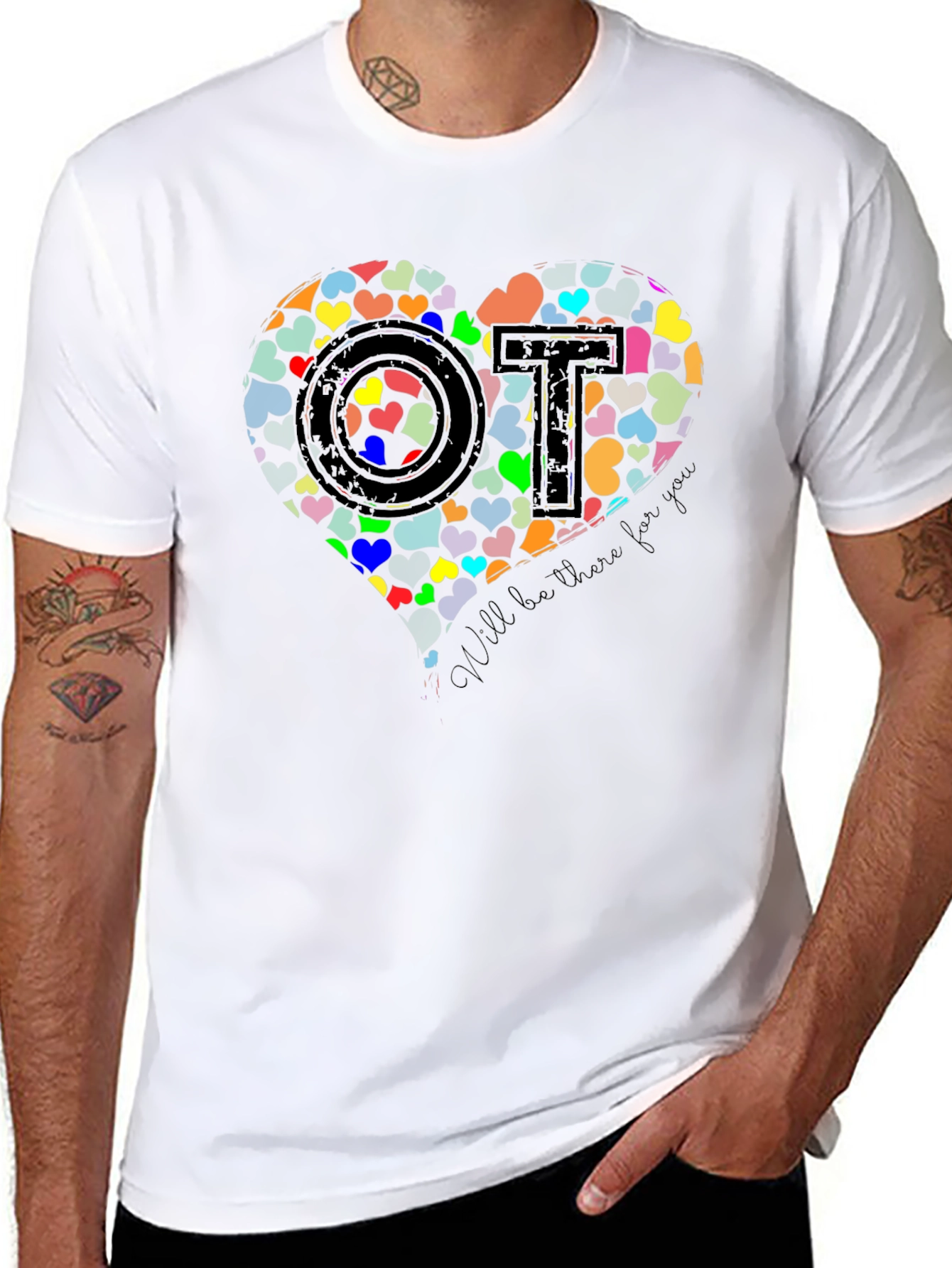 Heart OT T-Shirt - Occupational Therapist Gift