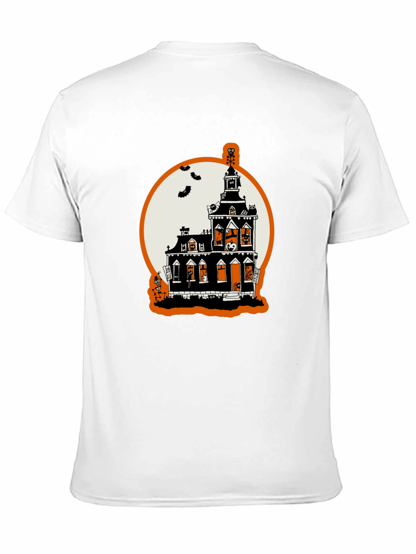 Halloween Spooky Haunted House Graphic T-Shirt
