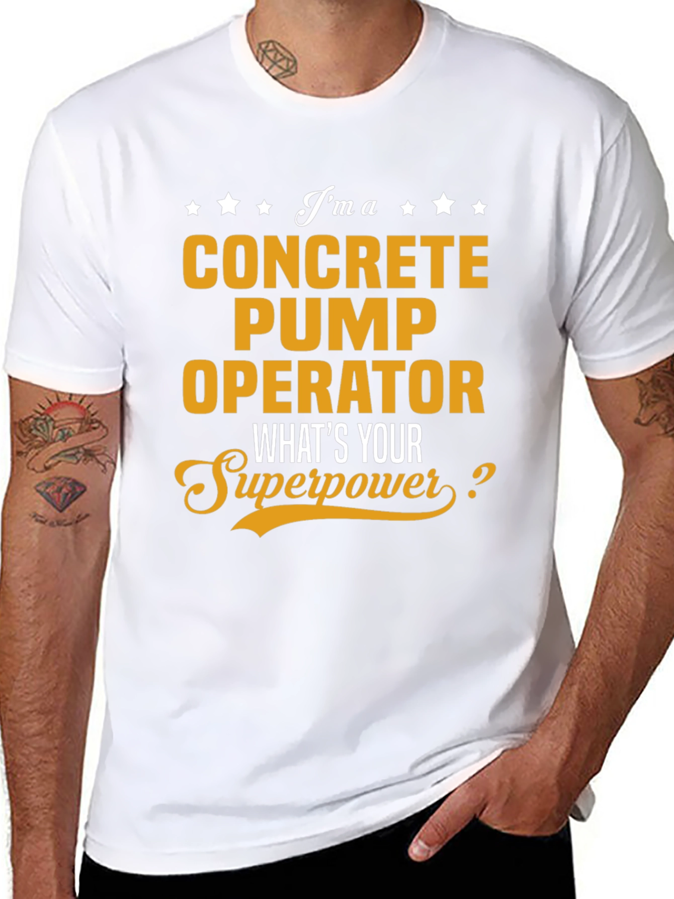Concrete Pump Operator Superpower T-Shirt