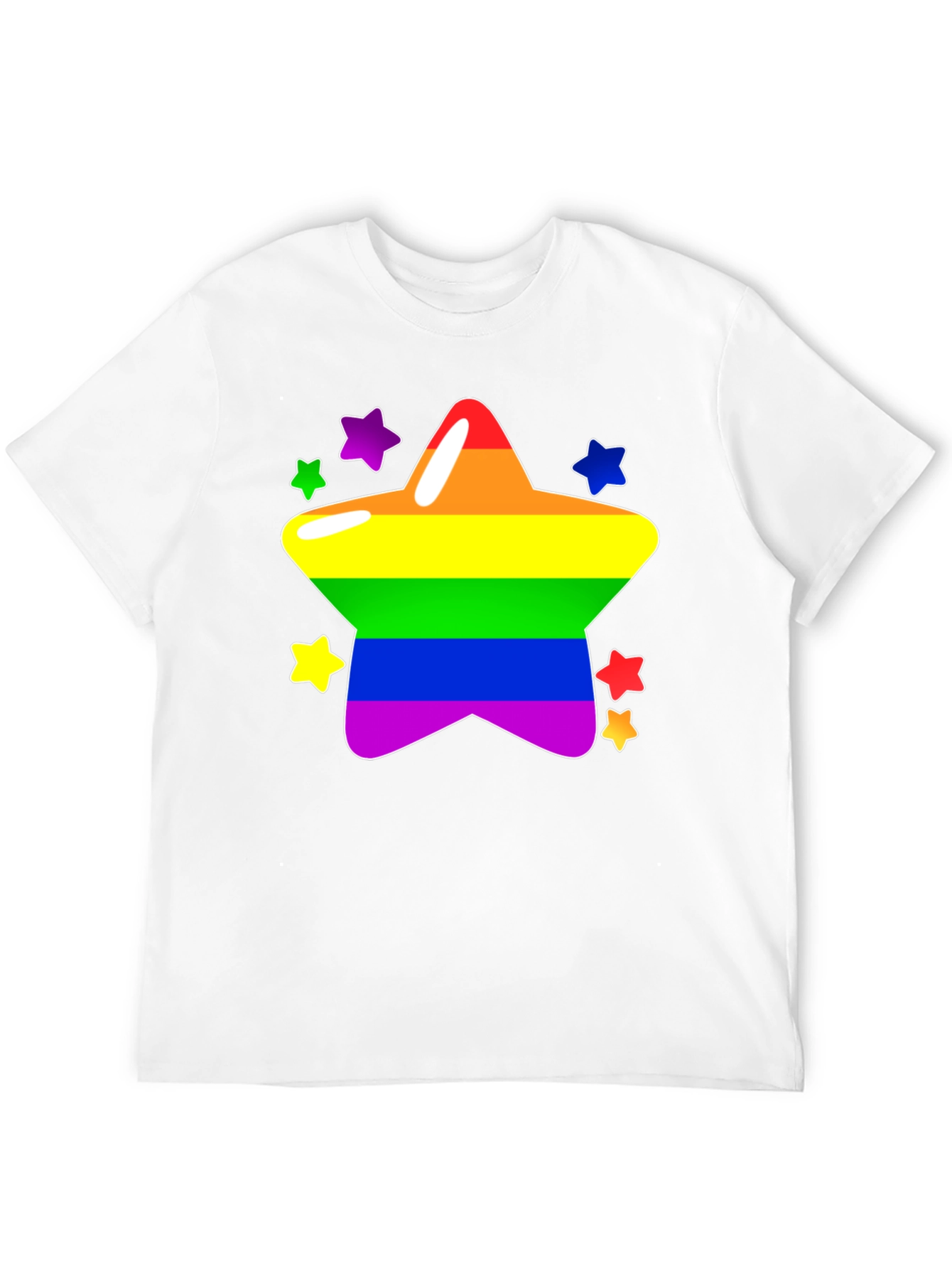 Rainbow Star Graphic Tee - Pride T-Shirt
