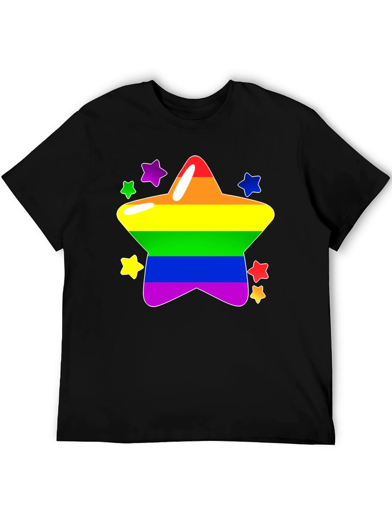 Rainbow Star Graphic Tee - Pride T-Shirt
