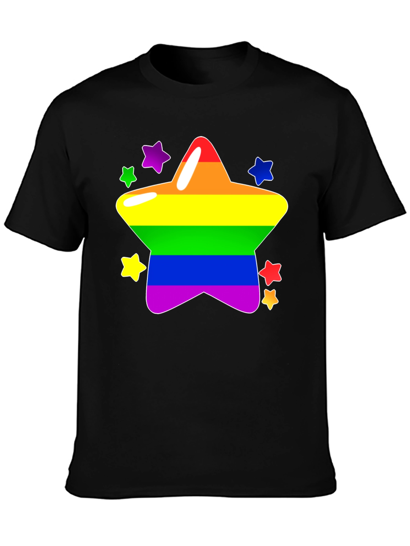Rainbow Star Graphic Tee - Pride T-Shirt