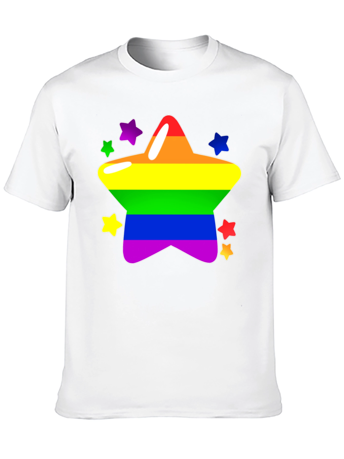 Rainbow Star Graphic Tee - Pride T-Shirt