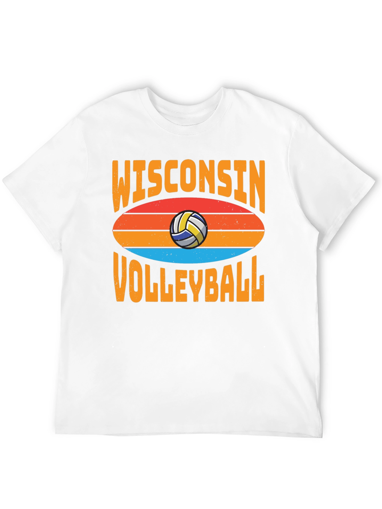Wisconsin Volleyball T-Shirt - Retro Style