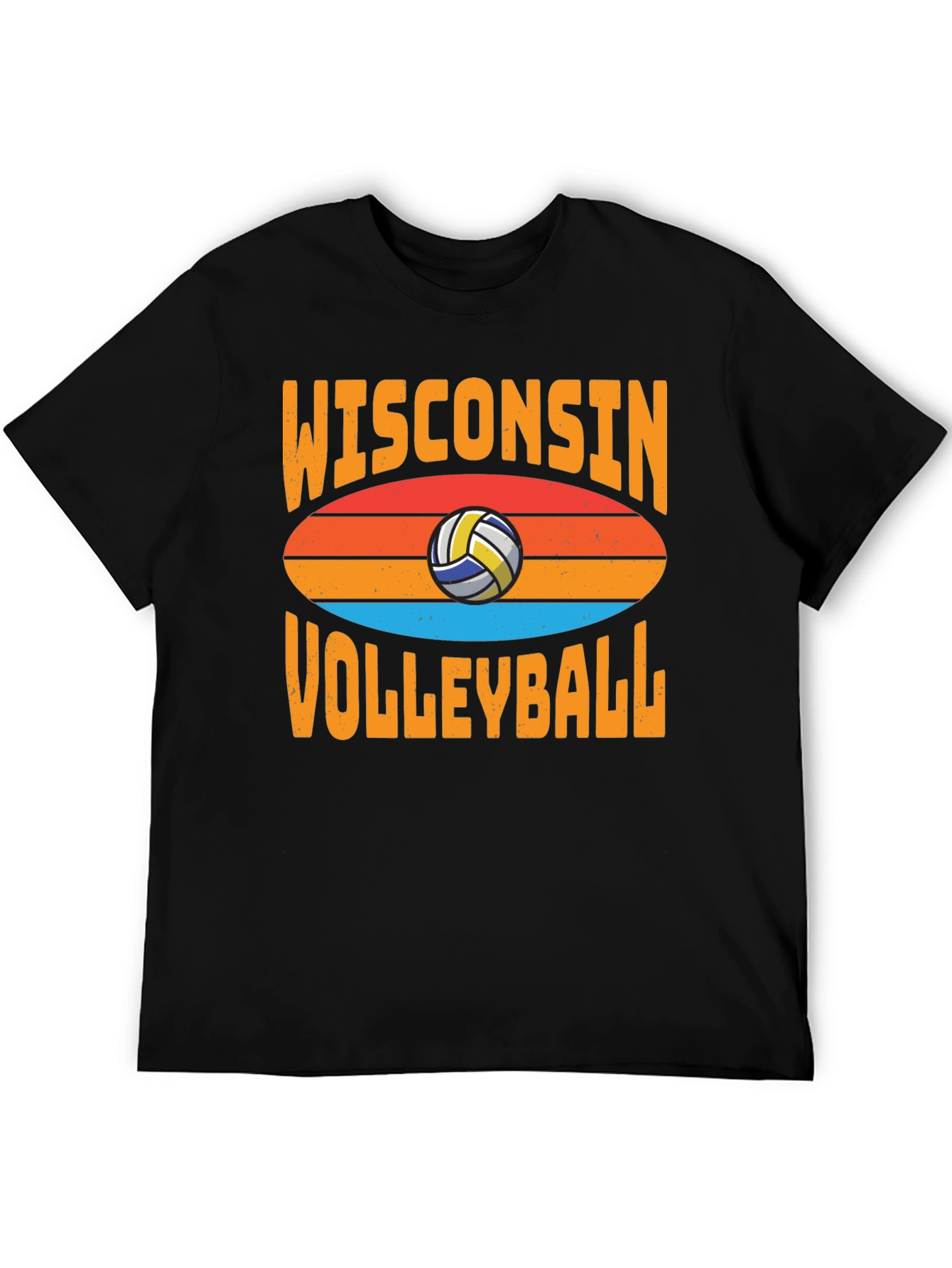 Wisconsin Volleyball T-Shirt - Retro Style