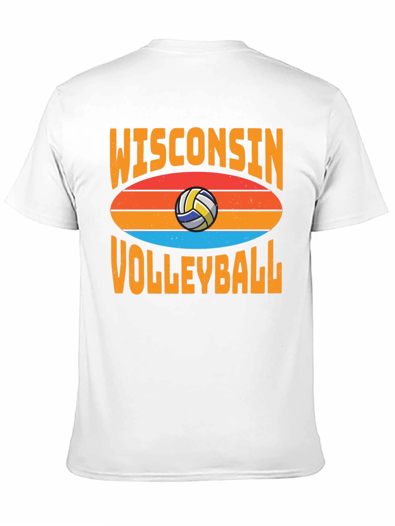 Wisconsin Volleyball T-Shirt - Retro Style