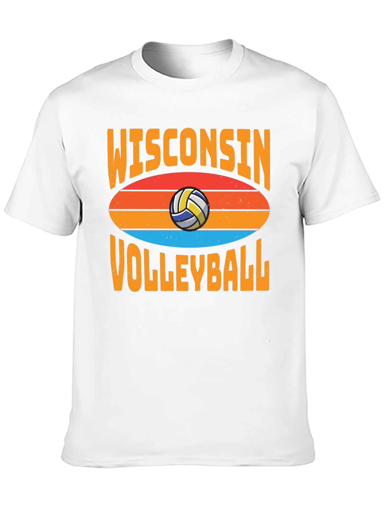 Wisconsin Volleyball T-Shirt - Retro Style