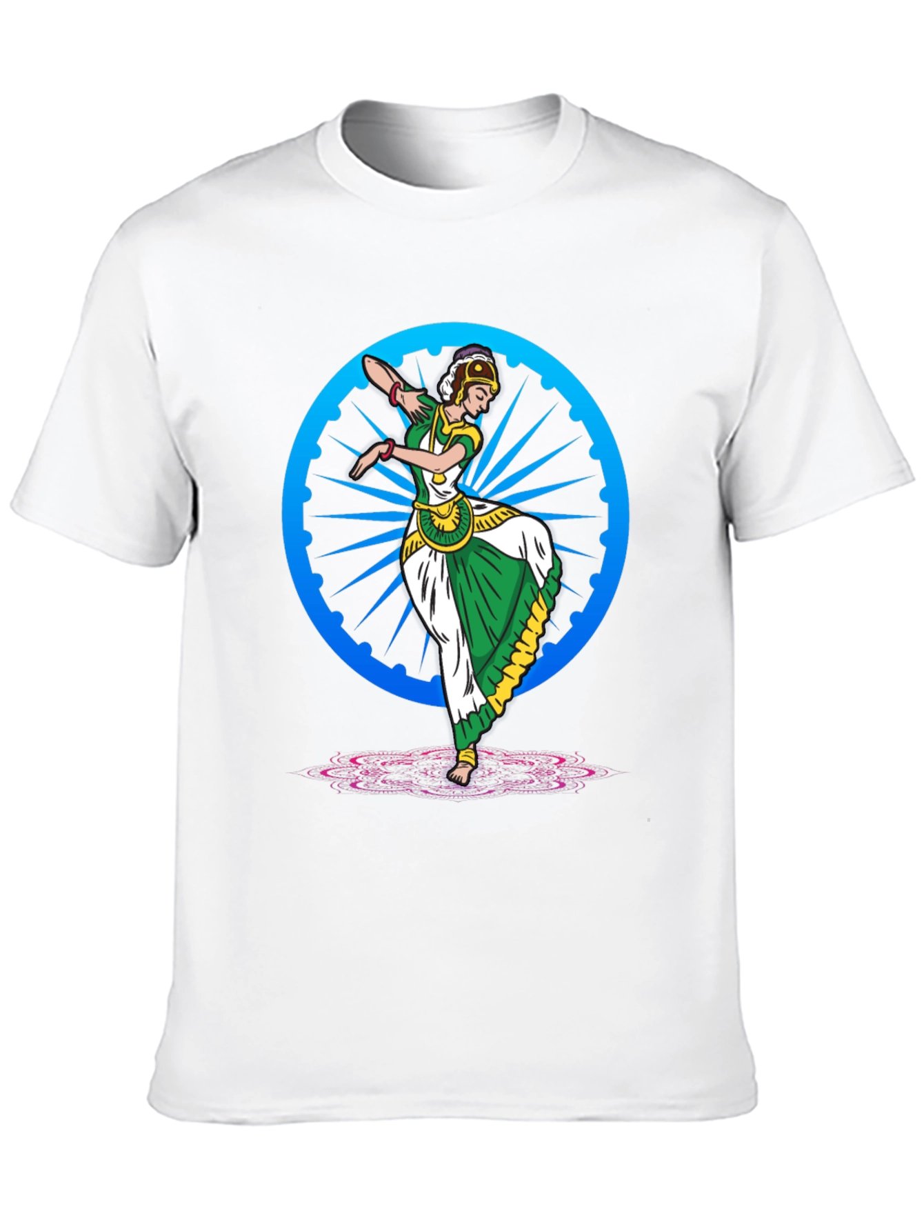 Indian Dancer Graphic Tee - Ashoka Chakra
