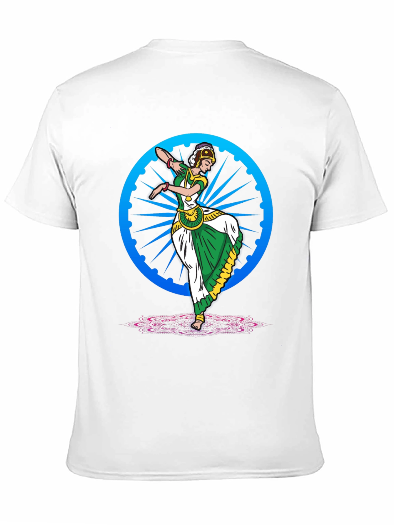 Indian Dancer Graphic Tee - Ashoka Chakra