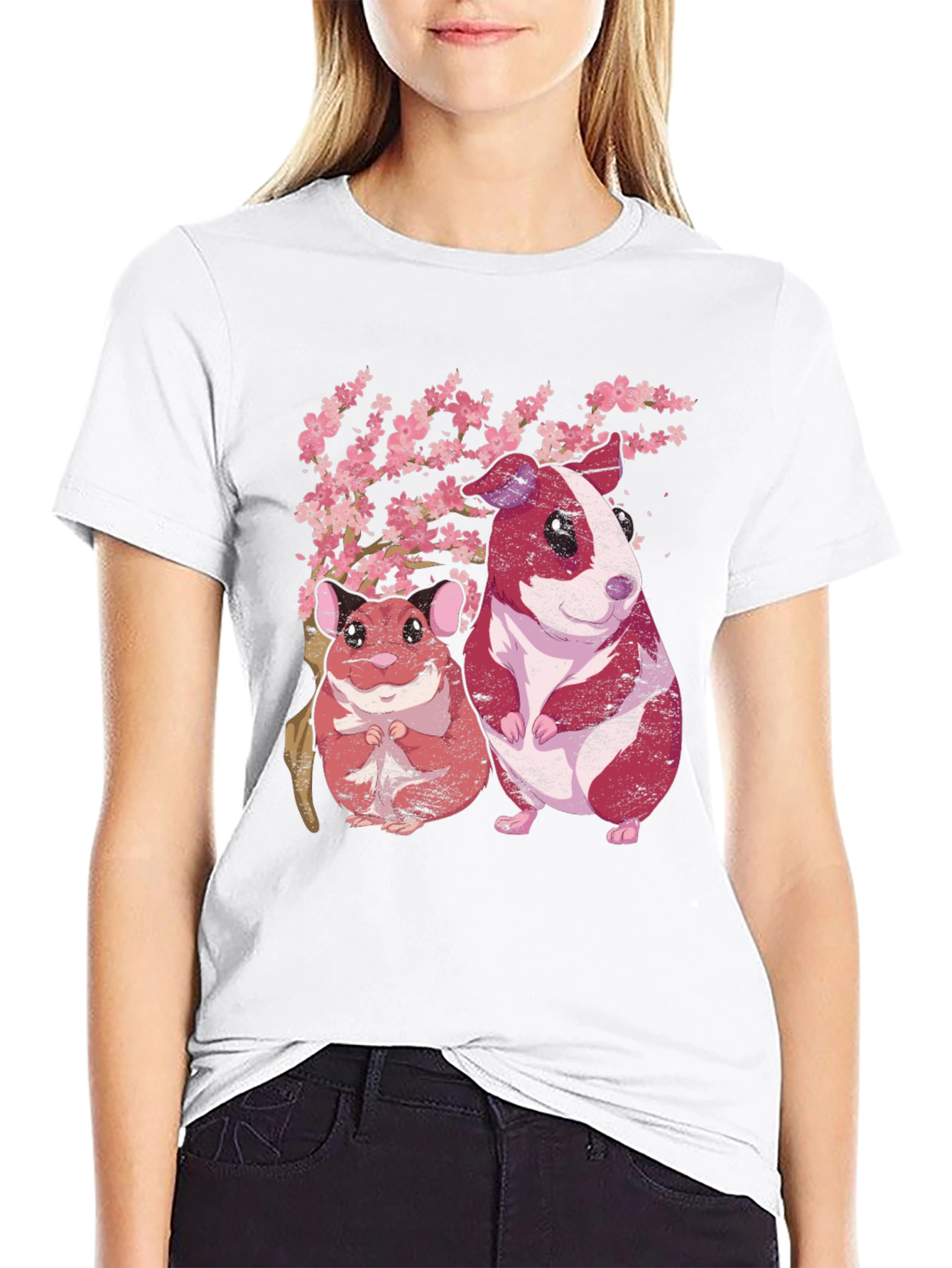 Hamster & Guinea Pig Cherry Blossom Tee