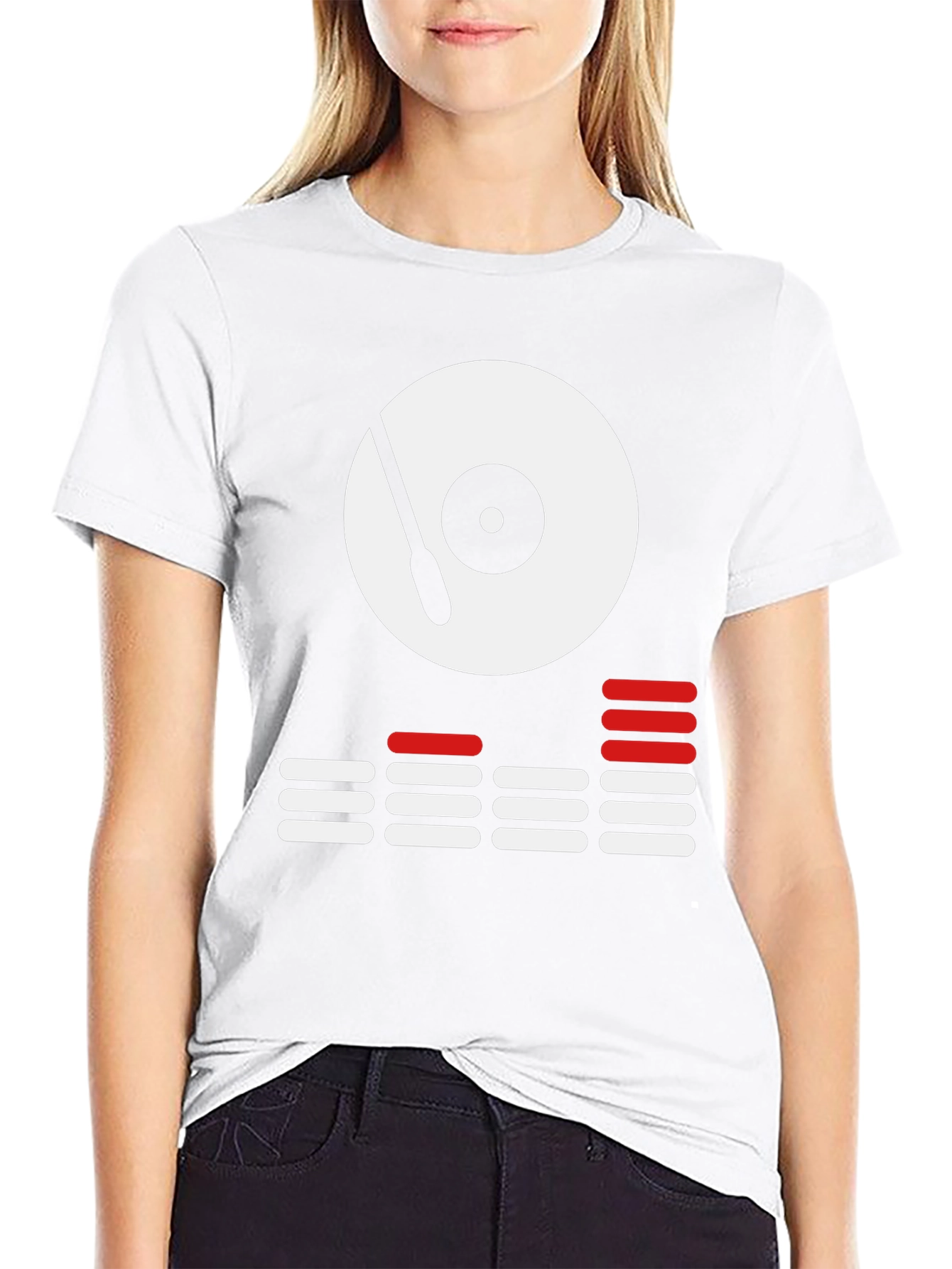 DJ Turntable Graphic Tee - Cool Black Shirt