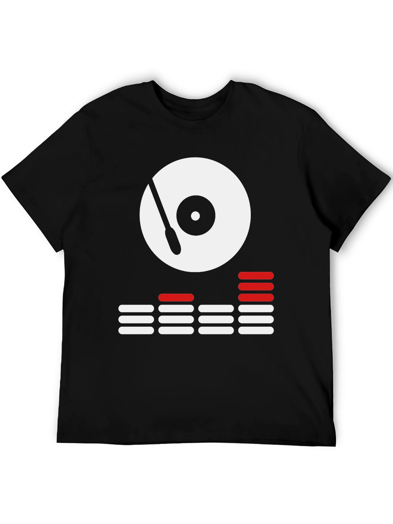 DJ Turntable Graphic Tee - Cool Black Shirt