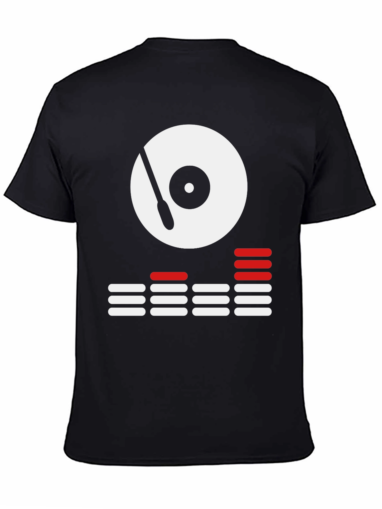 DJ Turntable Graphic Tee - Cool Black Shirt