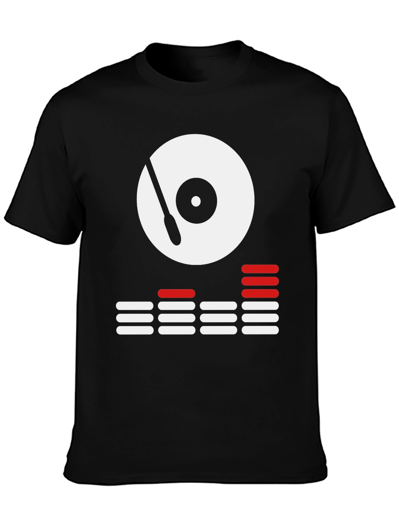 DJ Turntable Graphic Tee - Cool Black Shirt