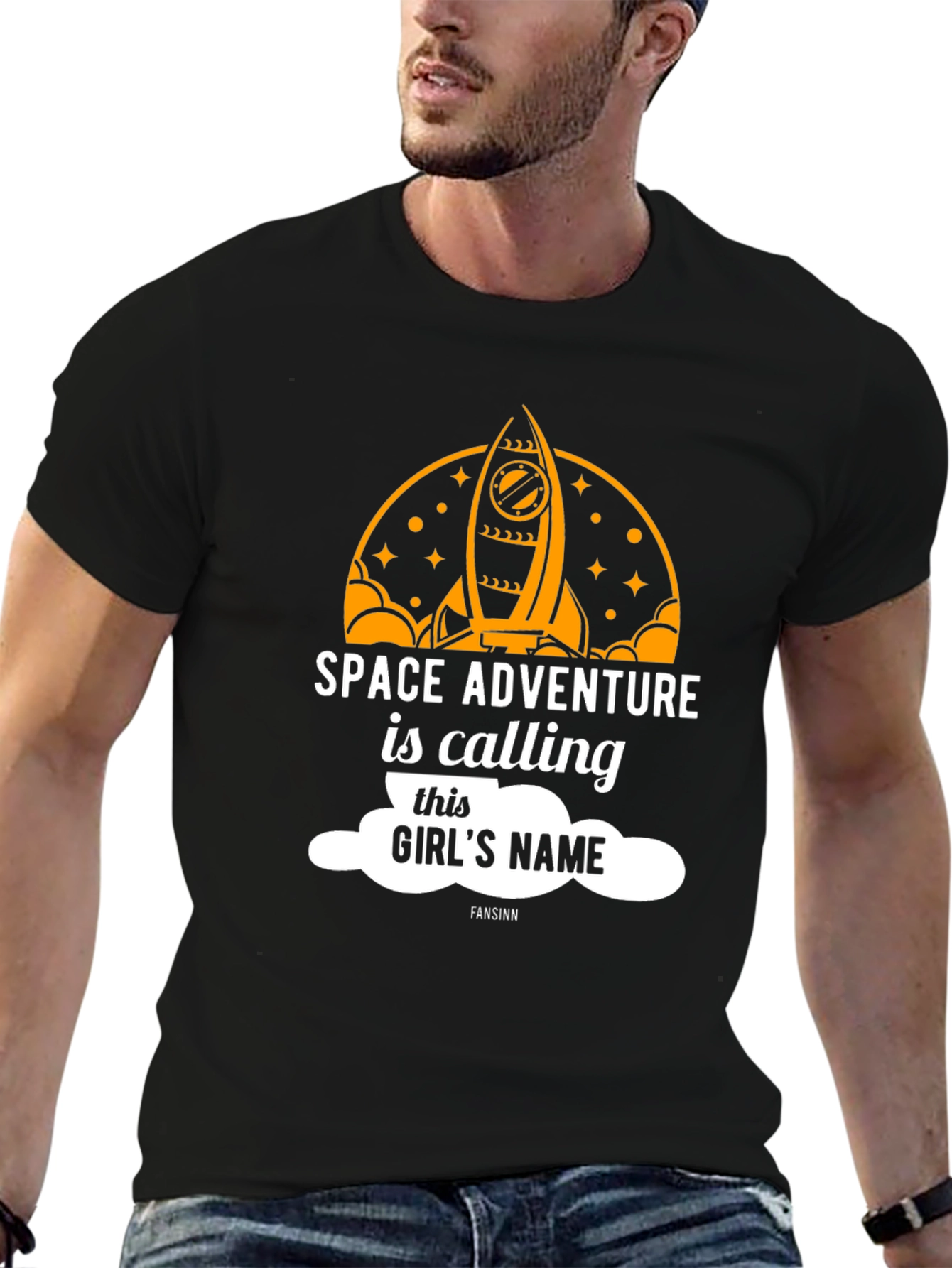 Space Adventure Calling Girls Name T-Shirt
