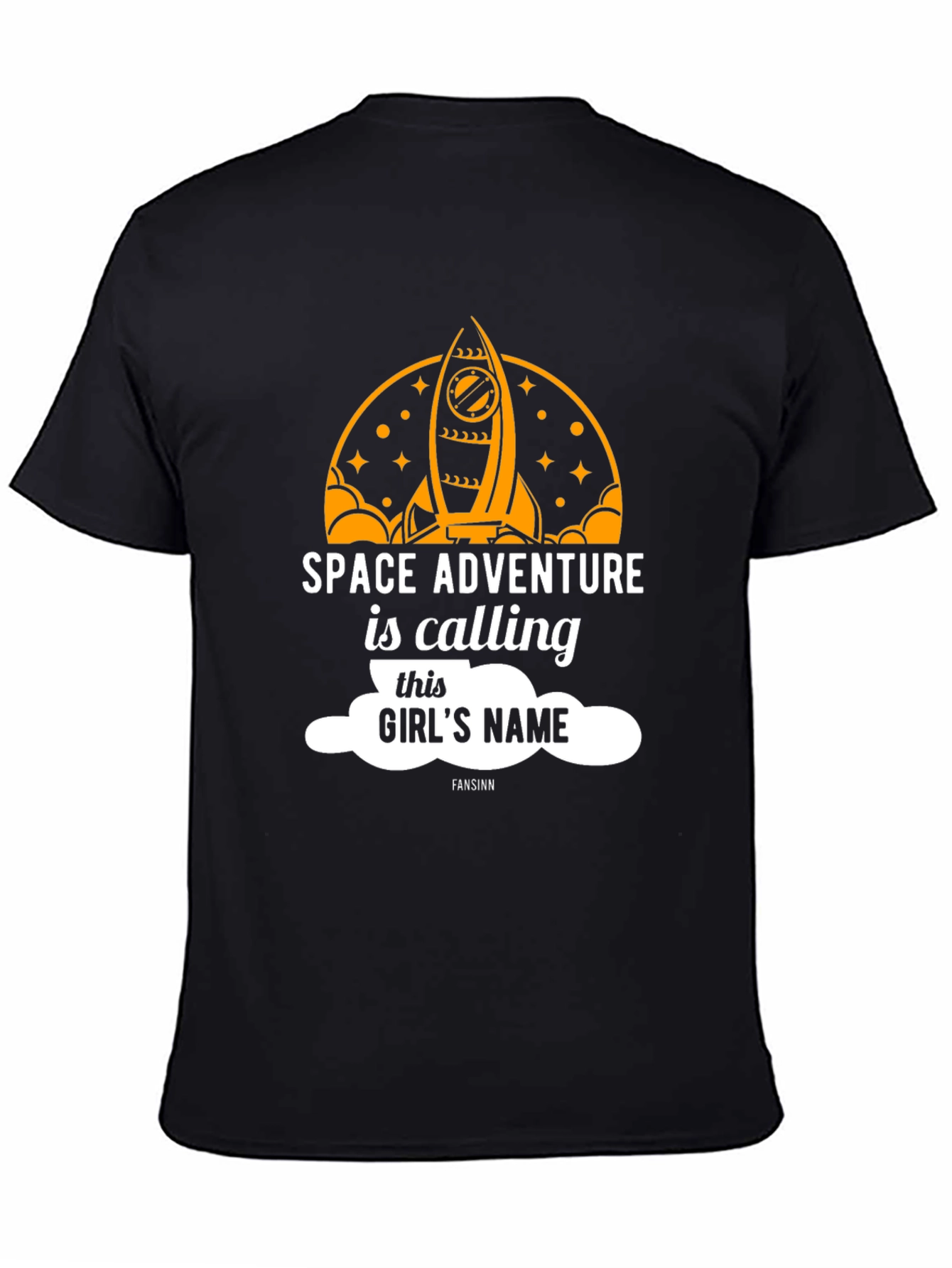 Space Adventure Calling Girls Name T-Shirt