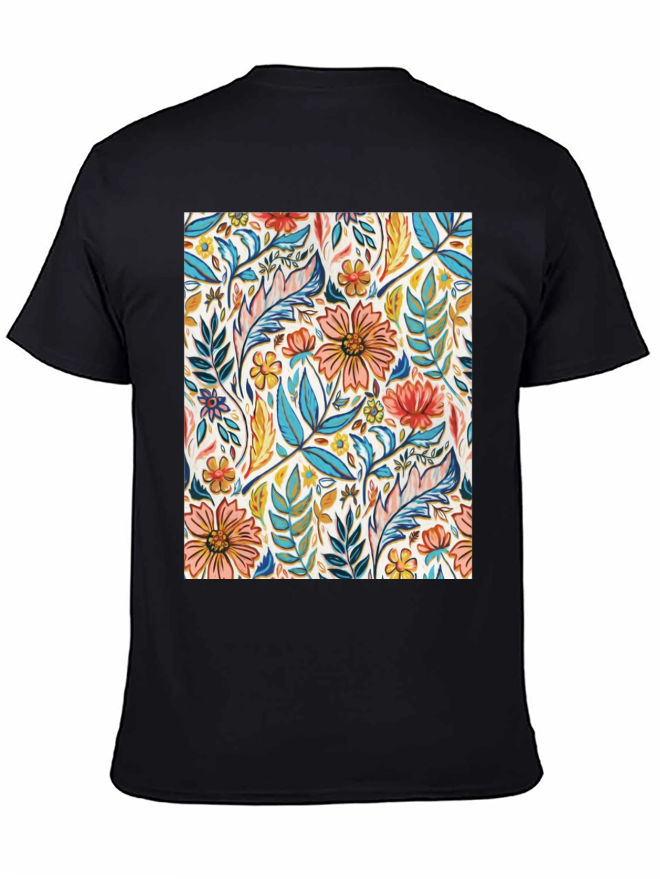 Floral Print Crew Neck T-Shirt